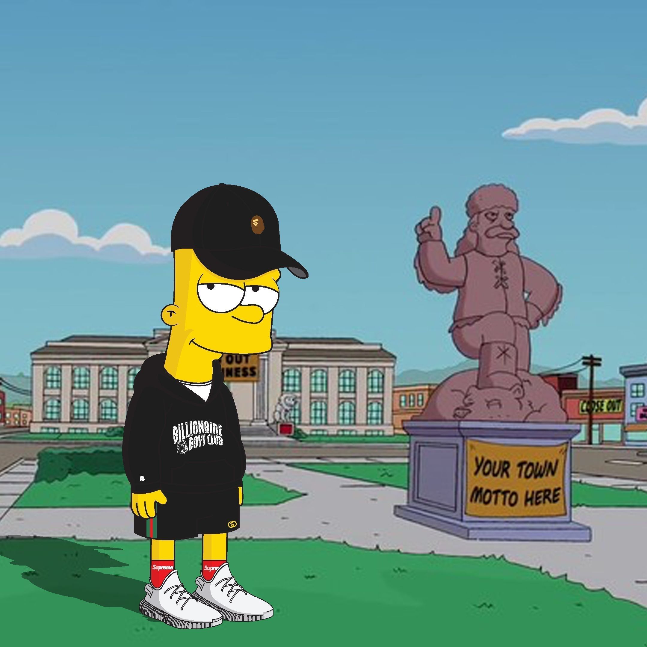 Unique Bart Simpson Gangster Supreme in 2020