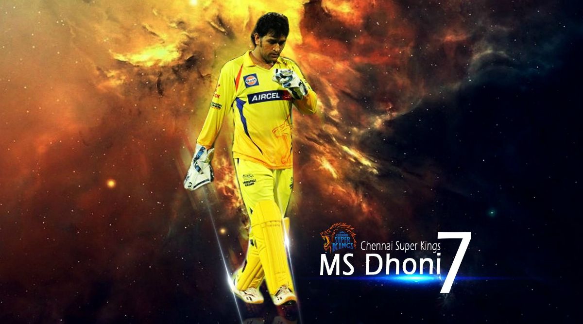 MS Dhoni in Chennai Super Kings Jersey Image & HD Wallpaper for Free Download Online for All CSK Fans Ahead of IPL 2020