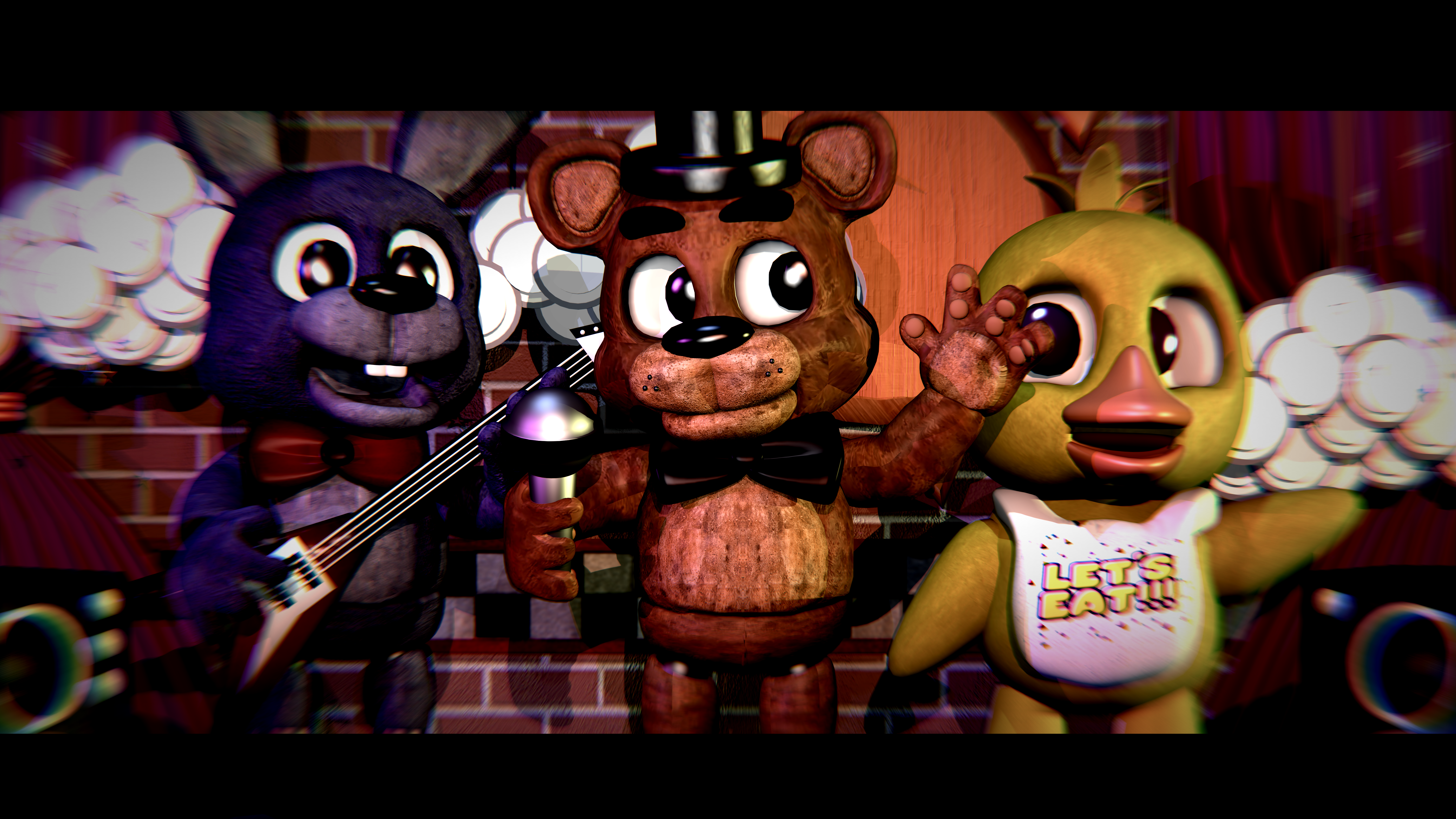 Chica, Bonnie (five Nights At Freddys), Freddy (five Wallpaper & Background Download