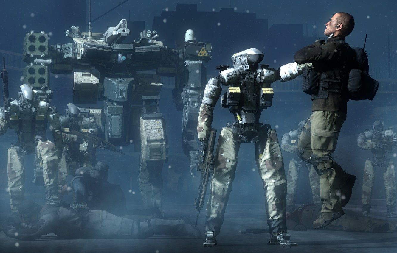 Wallpaper war, people, robot, army, Call of Duty: Infinite Warfare image for desktop, section игры