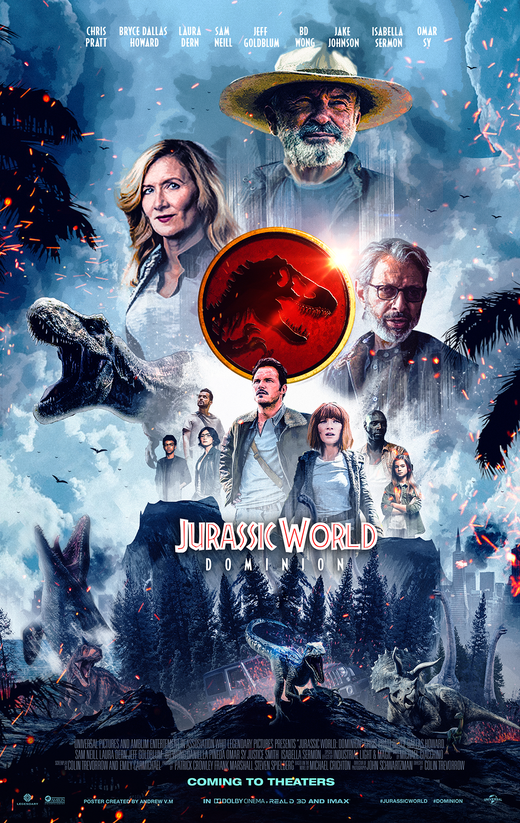 Jurassic World Dominion Poster FAn Made. Jurassic world wallpaper, Jurassic world, Jurassic park poster