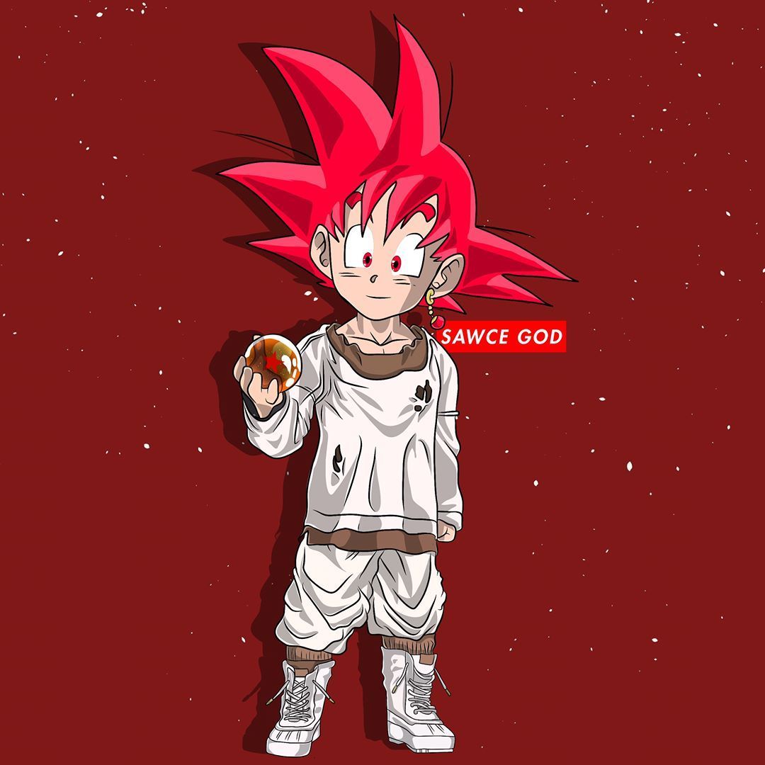 Super Saiyan Sawce God Goku. Trill art, Anime dragon ball, Anime
