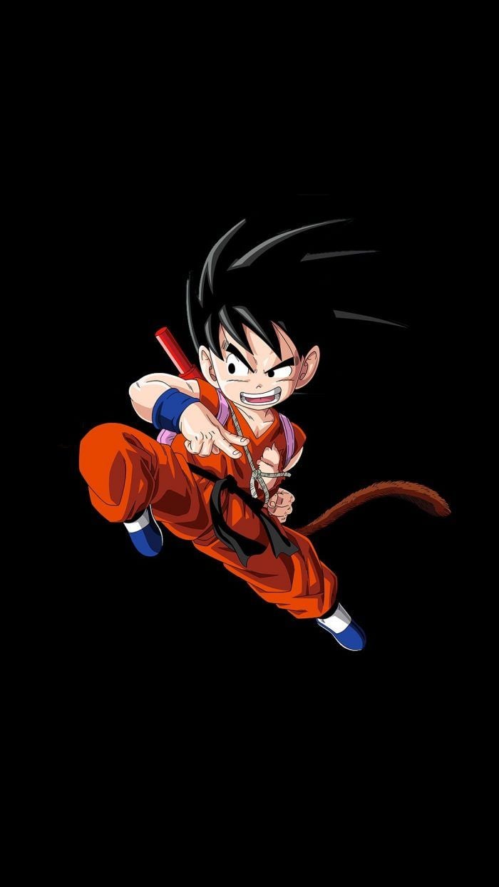Kid Goku Wallpaper iPhone with resolution 1080X1920 pixel. You can make this wallpaper for your iPhone 8. Goku wallpaper, Goku wallpaper iphone, Kid goku