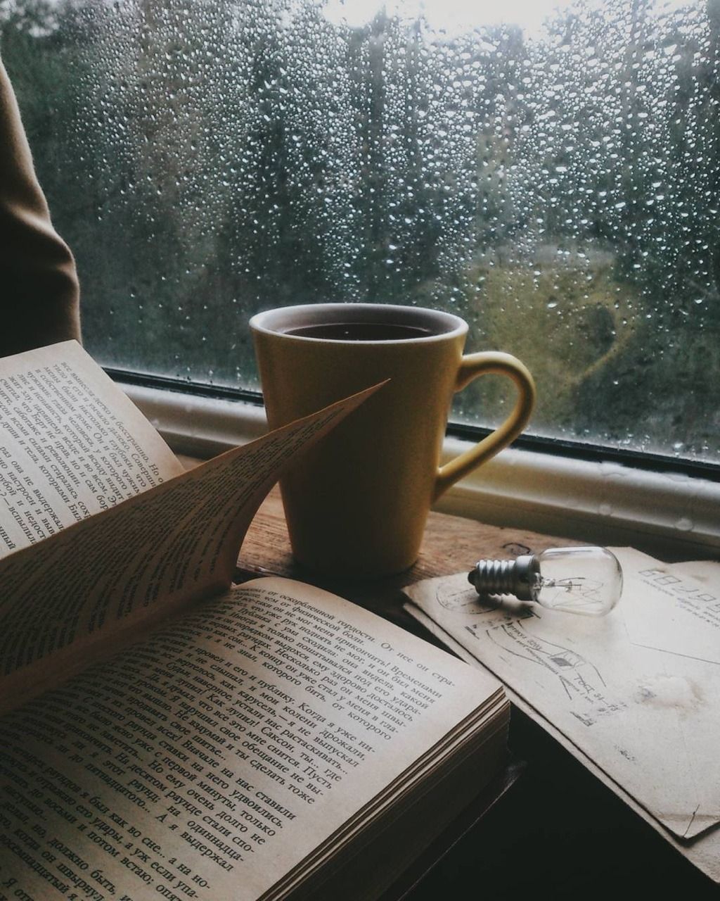 Autumn Coffee Rain Wallpapers Wallpaper Cave