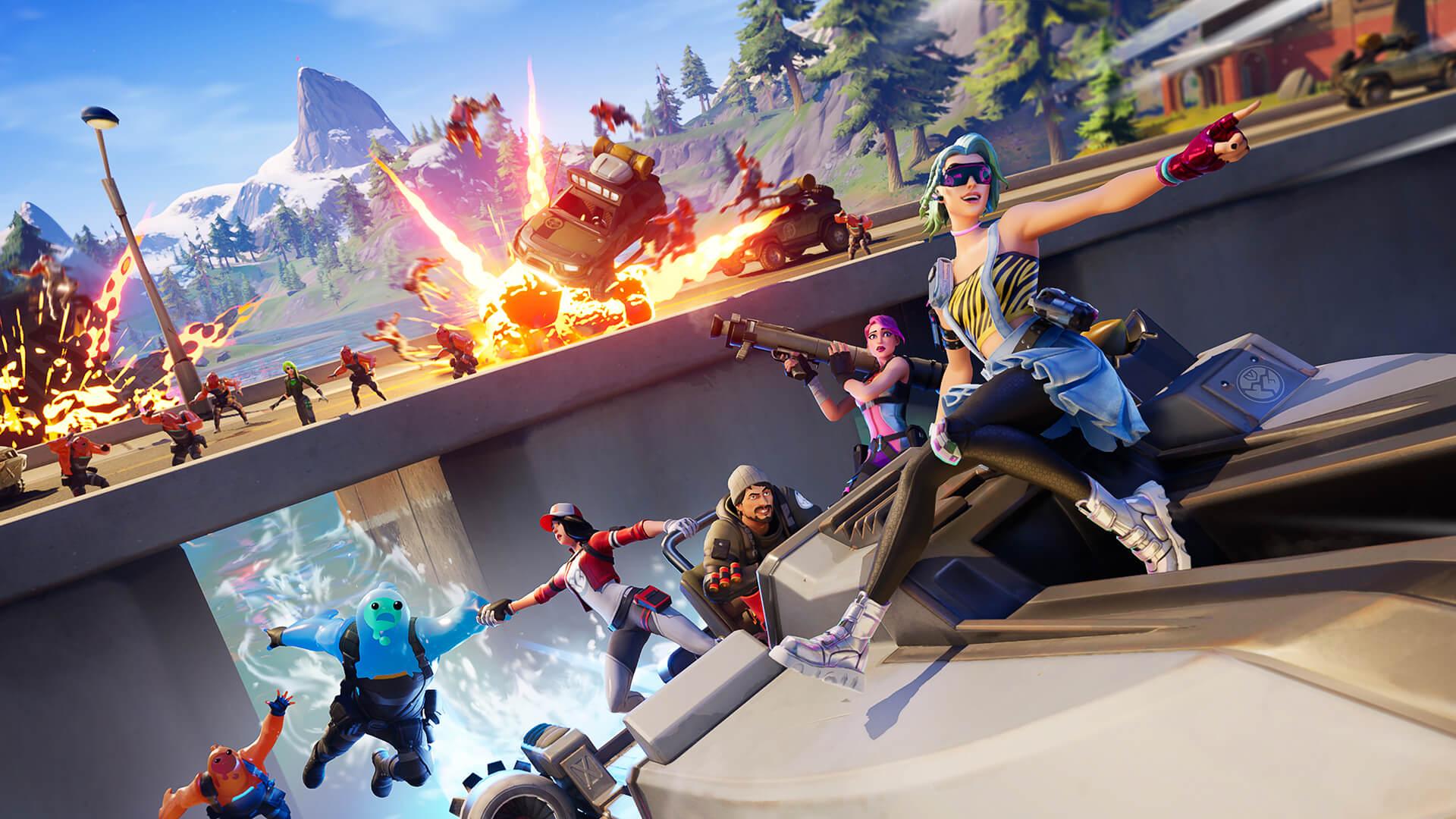 Fortnite Game, PC, PS PS Switch, Xbox One, Xbox Series X. S and iOS