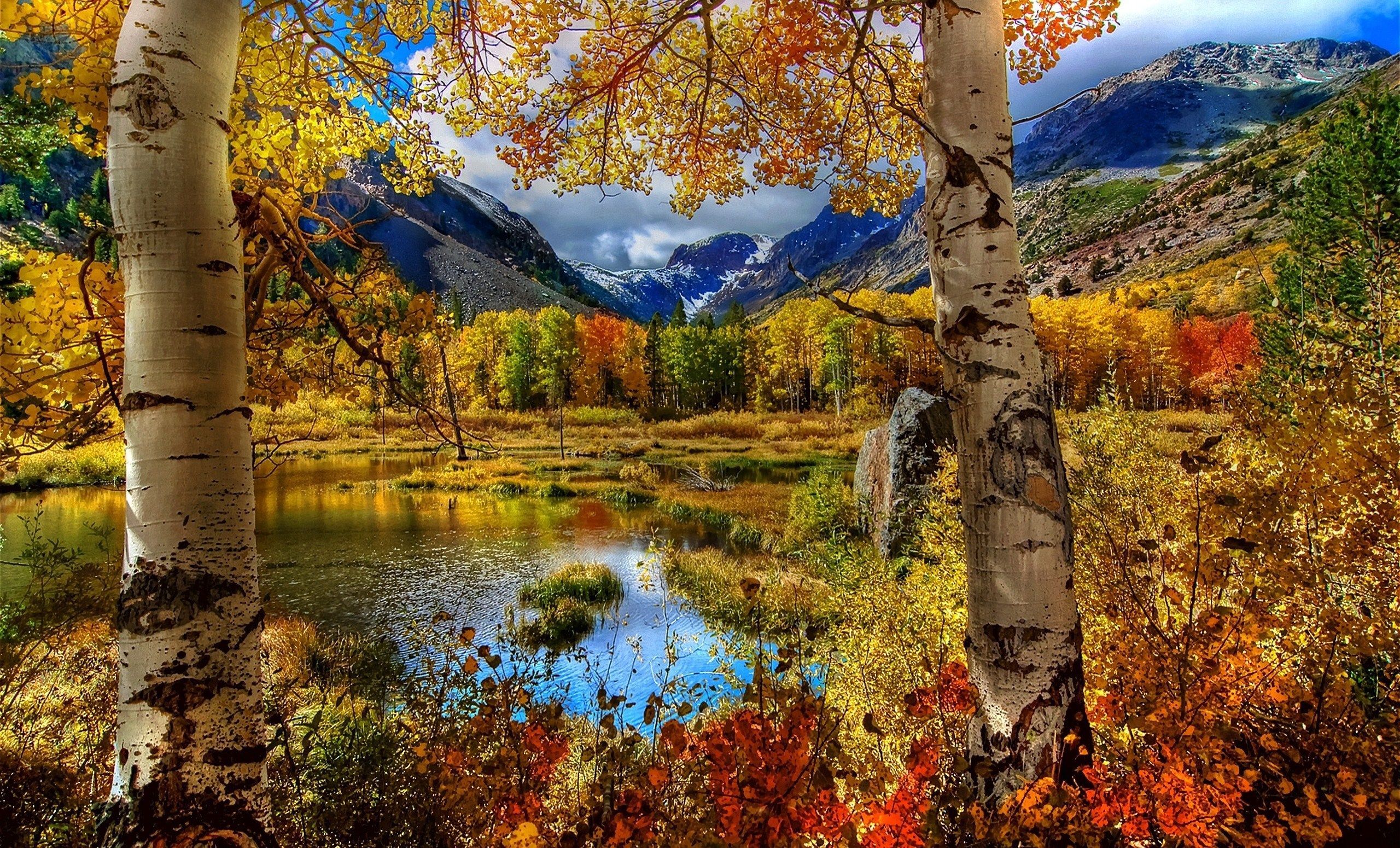 HD Autumn Wallpaper. nature, lake, mountains, autumn, Nature & Landscapes. Autumn landscape, Autumn scenery, Scenery wallpaper