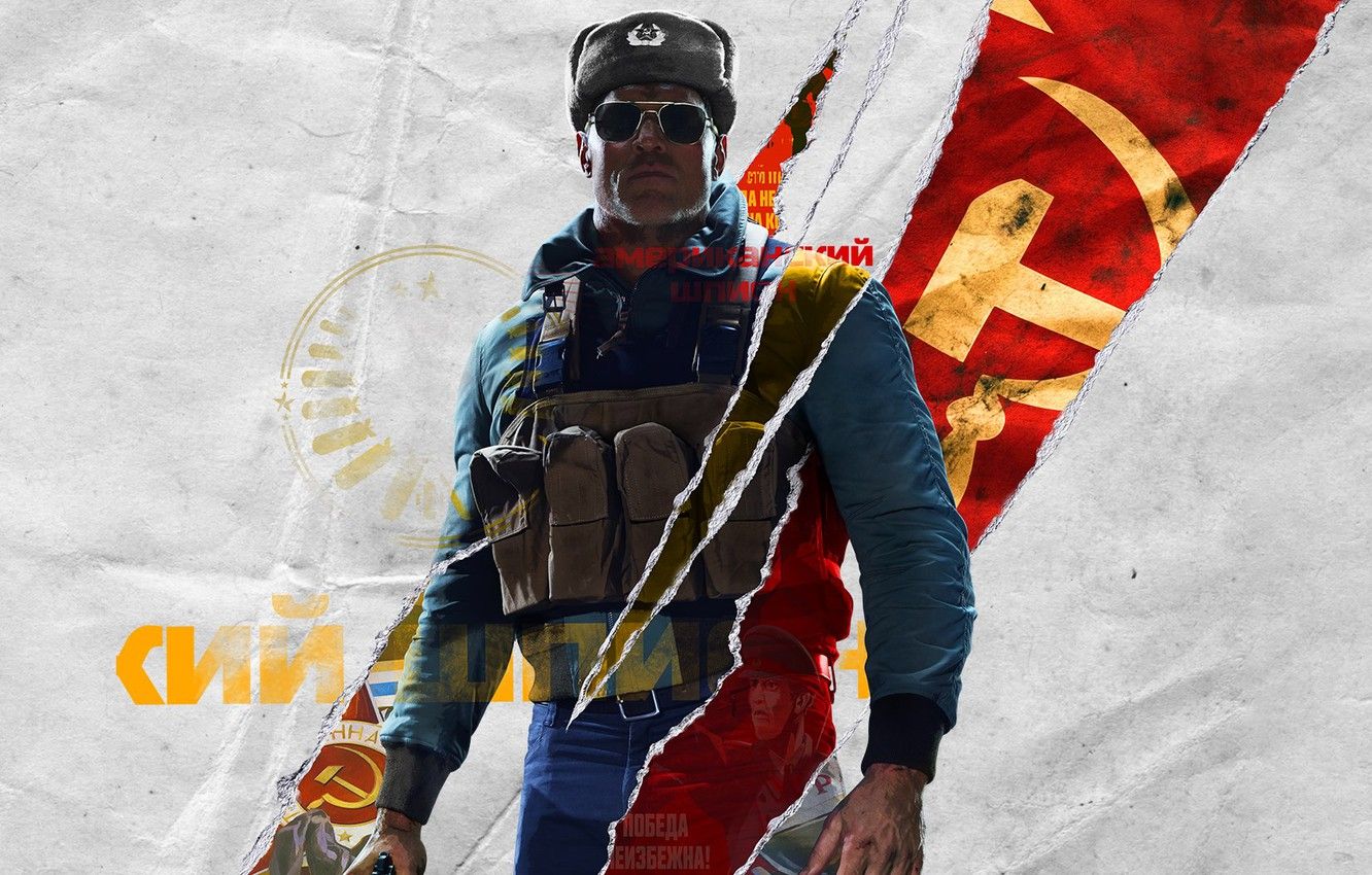 Wallpaper Look, Glasses, Hat, The inscription, Soldiers, Call of Duty, Jacket, Black Ops, Activision, Treyarch, USSR, The vest, Cold War, Ushanka, Call of Duty: Black Ops Cold War, Black Ops Cold War