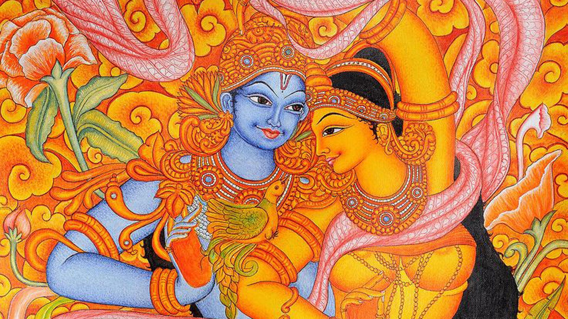 Mural Painting Wallpaper Hd Pics Photos Stunning Attractive Indian Traditional Hindu Mural Painting Old 5 Hd Desktop Background Wallpaper