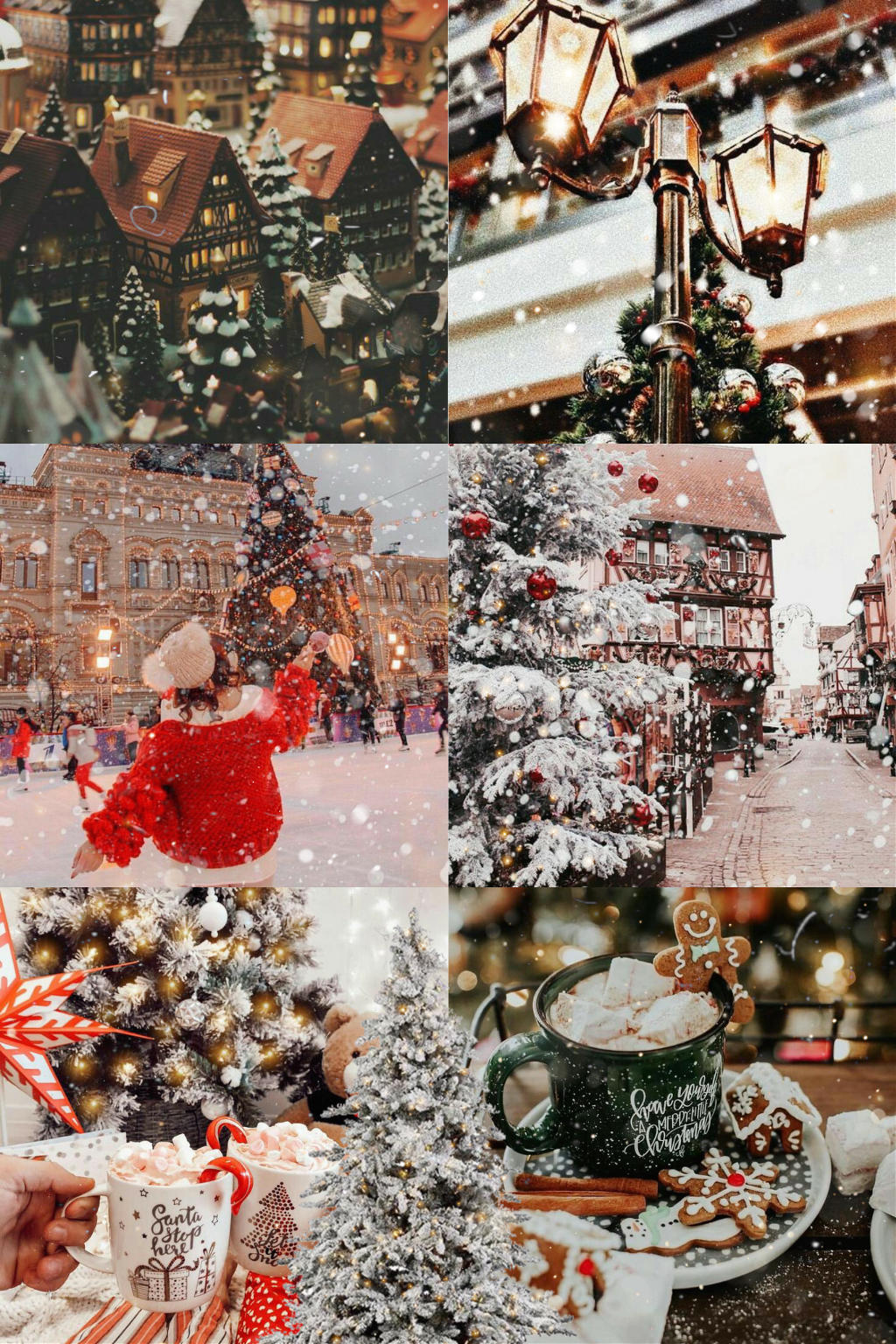 46+ Cozy Christmas Aesthetic Collage Pictures // Christmas Ideas