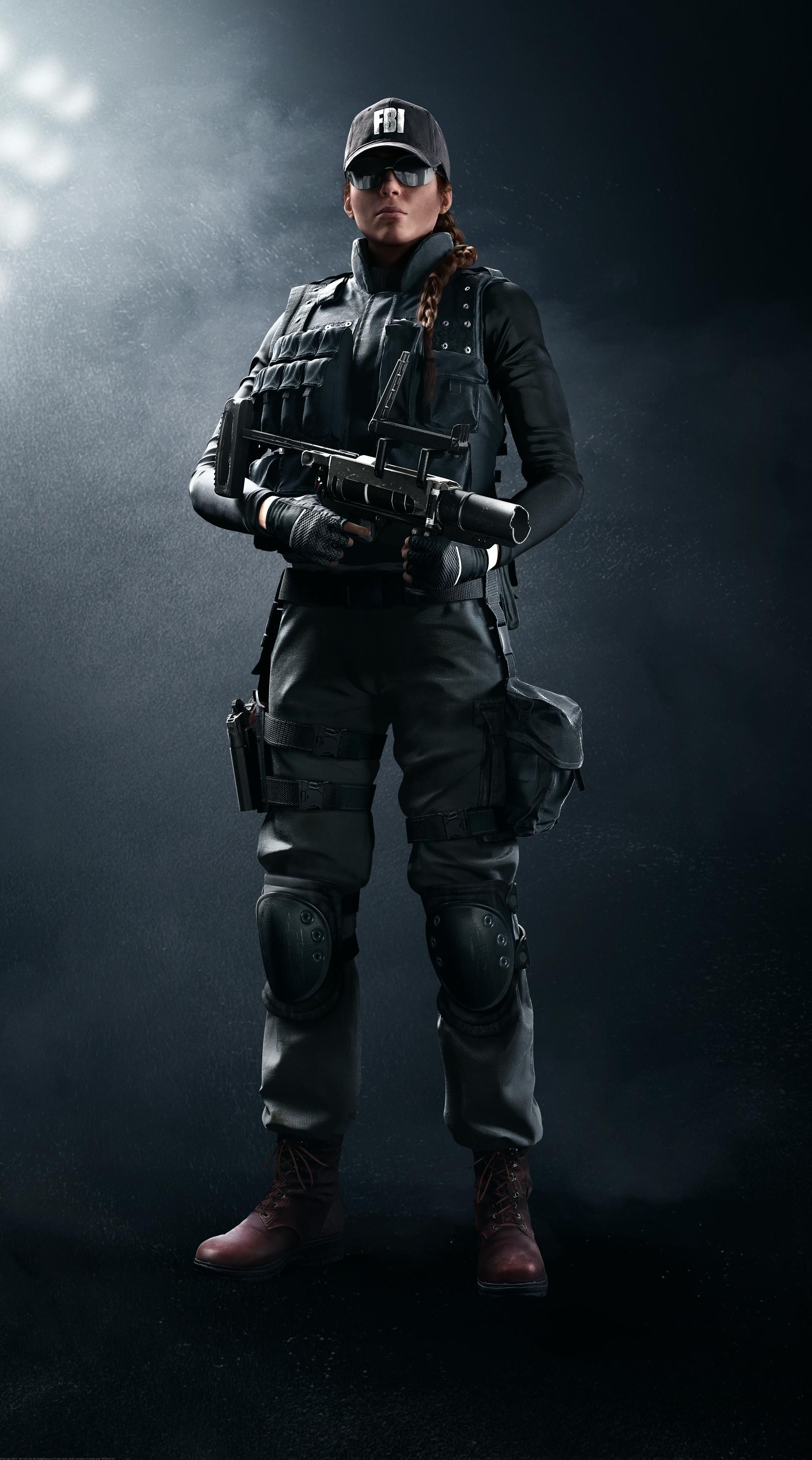 Ash. FBI SWAT. Base Game Operator. Special M120 CREM with 2 breaching rounds. One Armor Three Spee. Rainbow six siege art, Ash rainbow six, Rainbow six siege ash