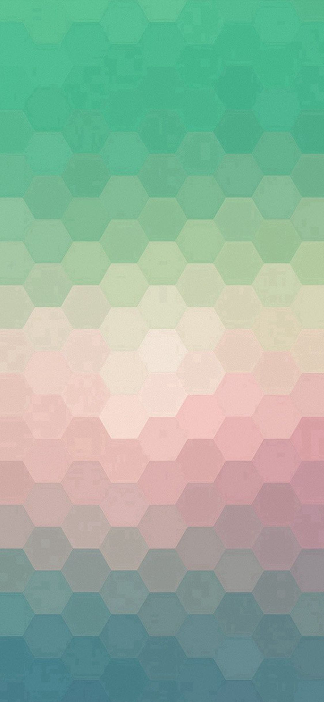 Hexagon Green Red Pattern Background iPhone X Wallpaper Free Download