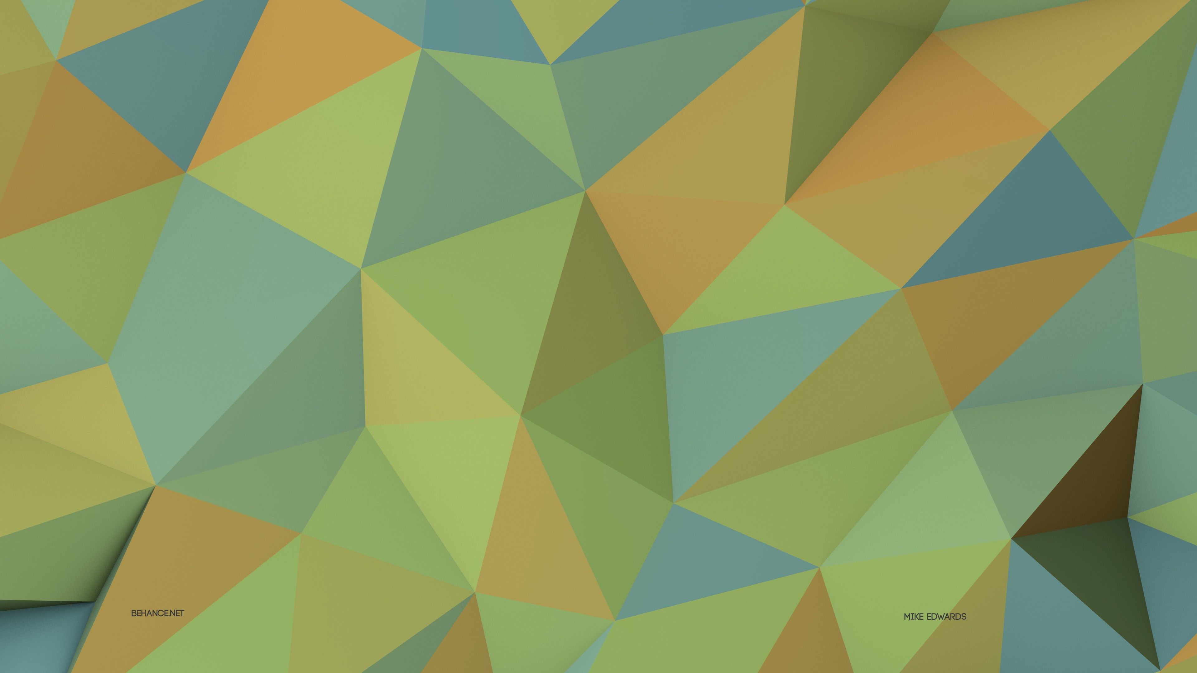 Wallpaper polygon, 4k, 5k wallpaper, 8k, green, yellow, background, pattern, OS