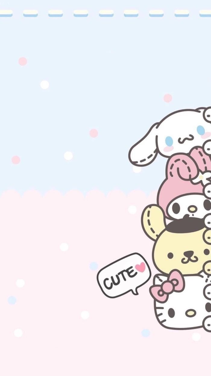 Sanrio. Hello kitty iphone wallpaper, Hello kitty wallpaper, Cute cartoon wallpaper