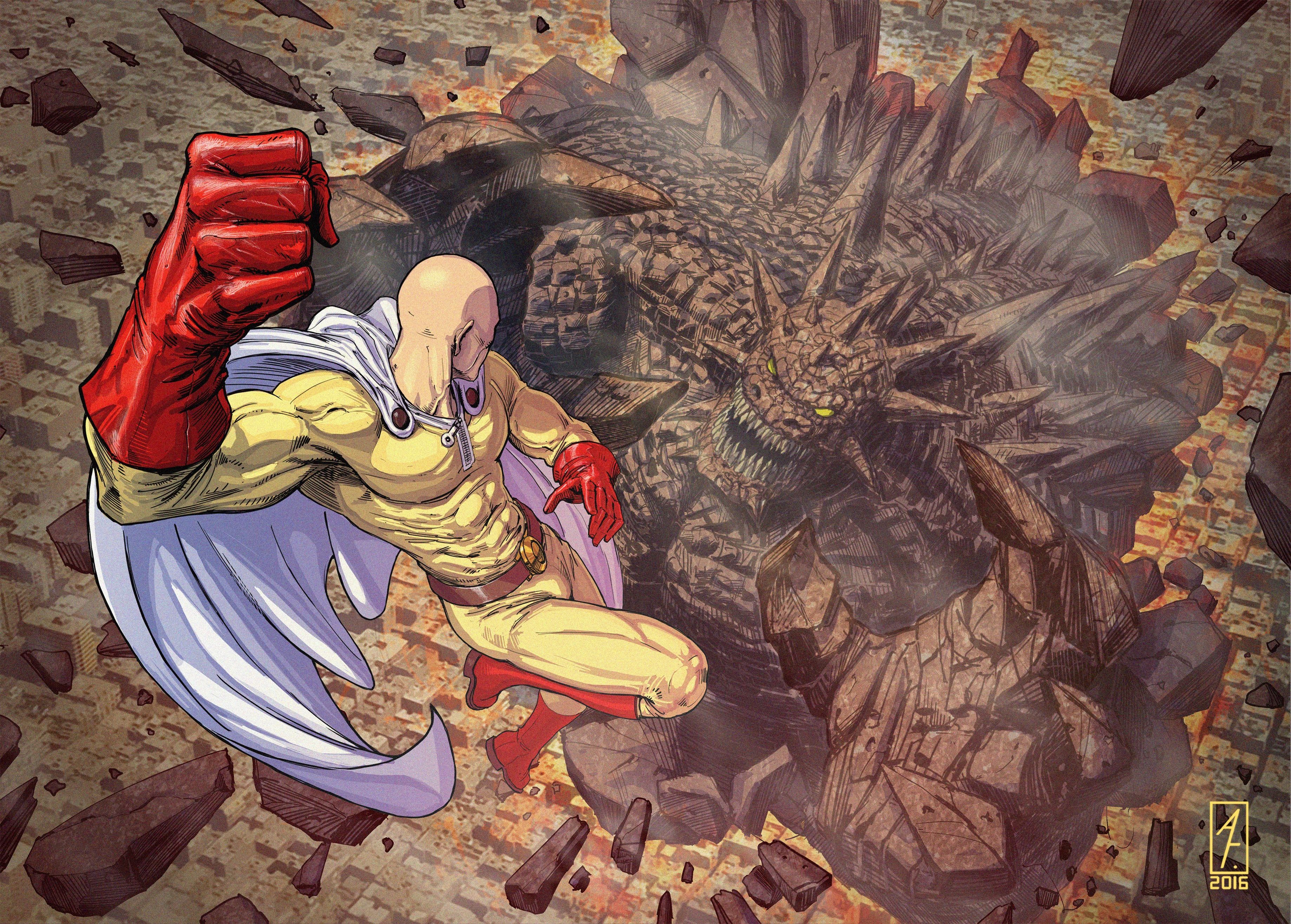 Saitama One Punch Man 4k, HD Anime, 4k Wallpaper, Image, Background, Photo and Picture