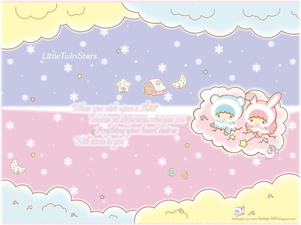 Wallpaper Little Twin Stars Kawaii Shuushuu Sanrio With Postado. Desktop Background