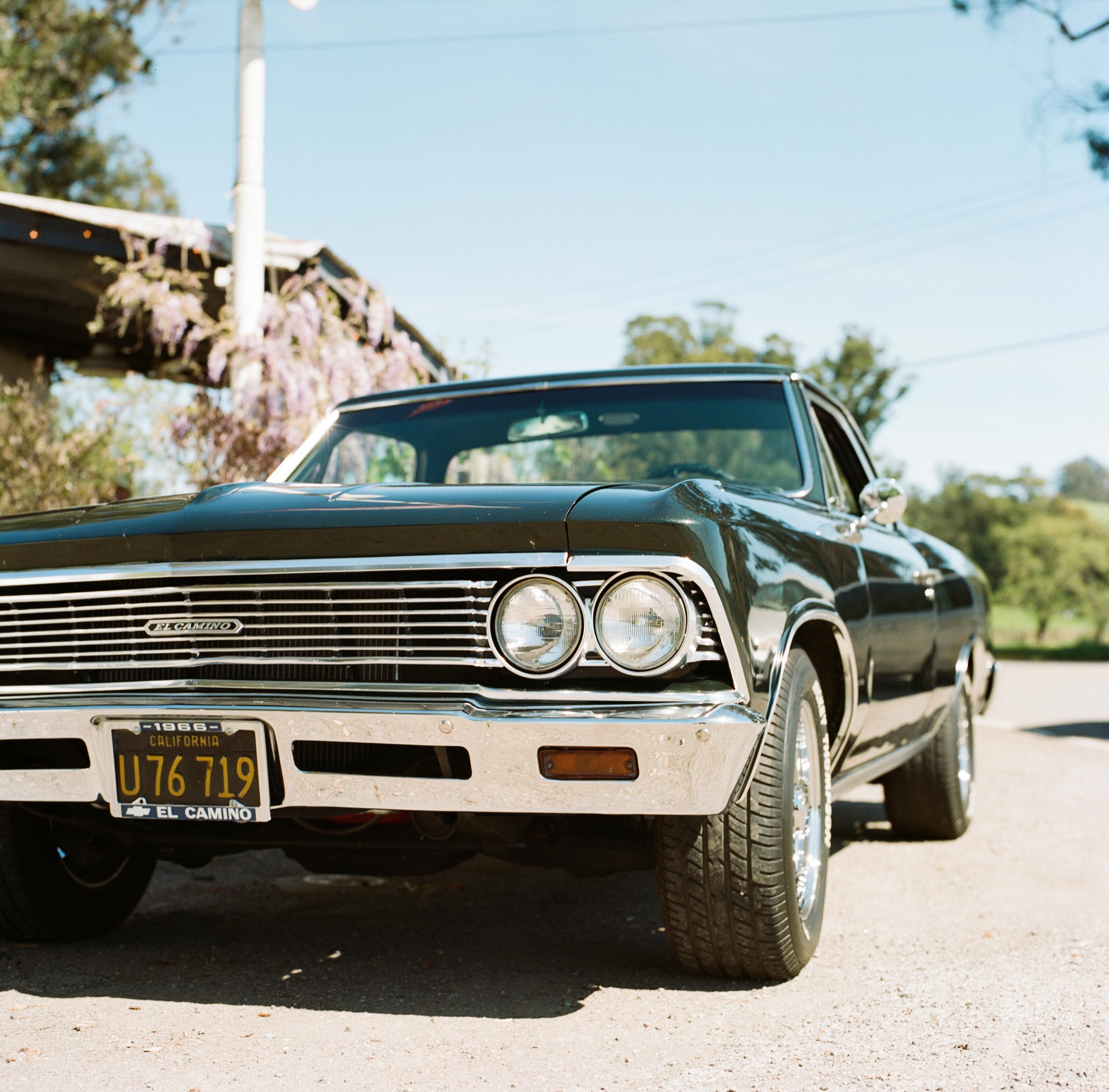 car, Vintage, Trees, Road, Chevrolet El Camino Wallpaper HD / Desktop and Mobile Background