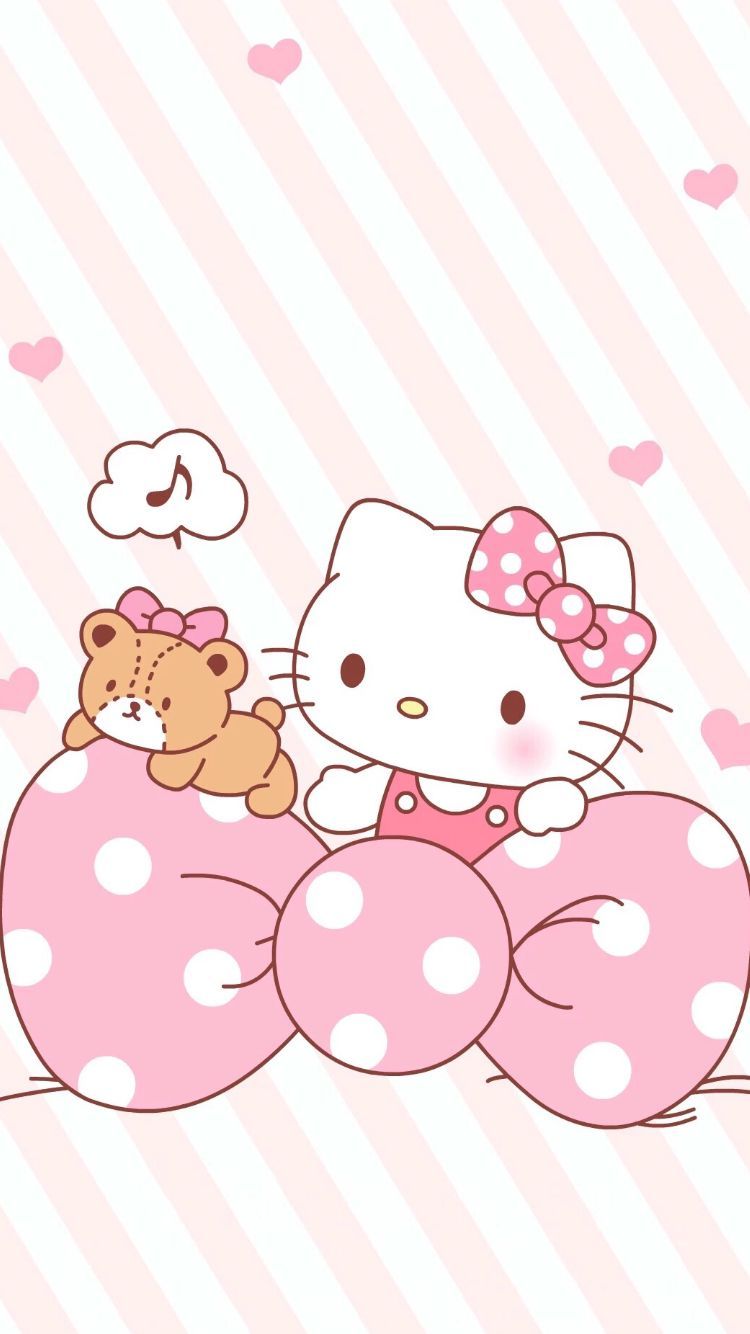 Cute wallpaper. cute wallpaper. hello kitty iphone wallpaper. Hello kitty iphone wallpaper, Hello kitty background, Hello kitty picture