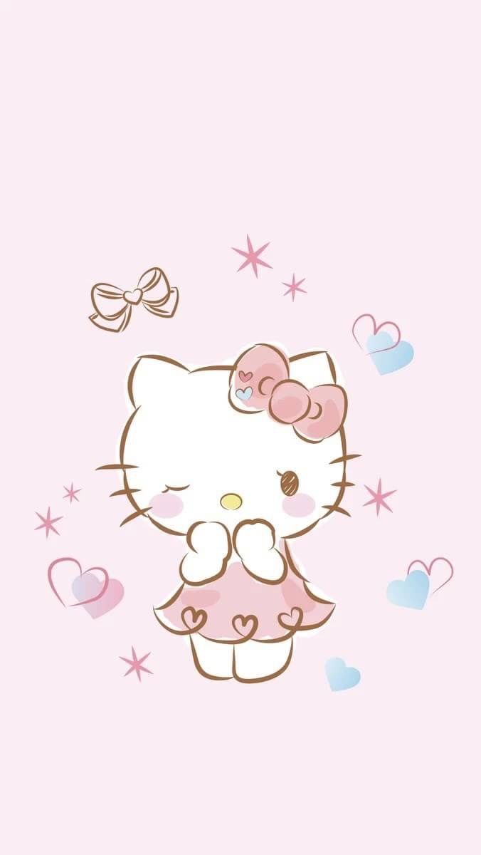 Kawaii Hello Kitty Wallpaper Free Kawaii Hello Kitty Background