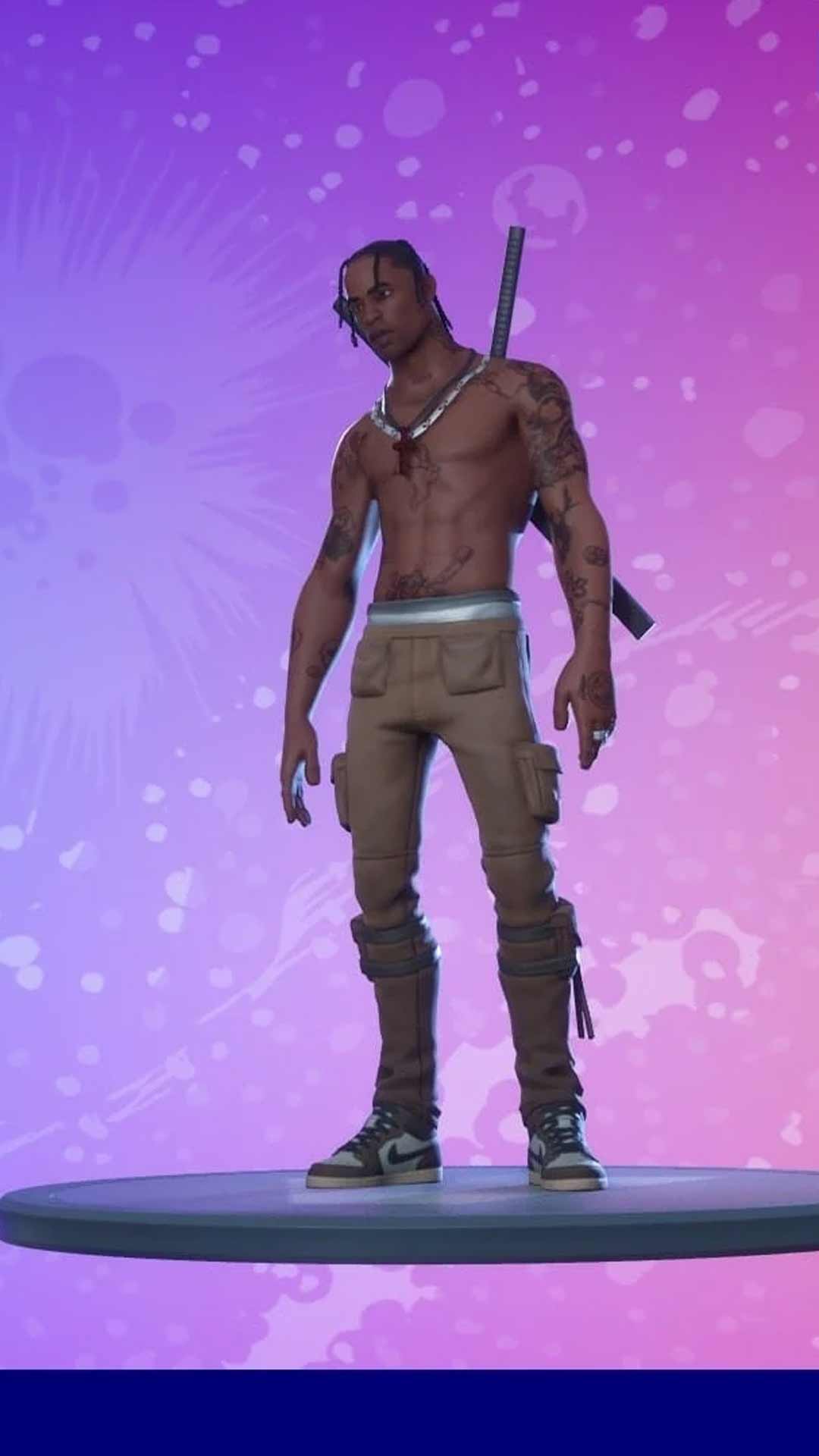 Travis scott fortnite wallpaper phone background for free download