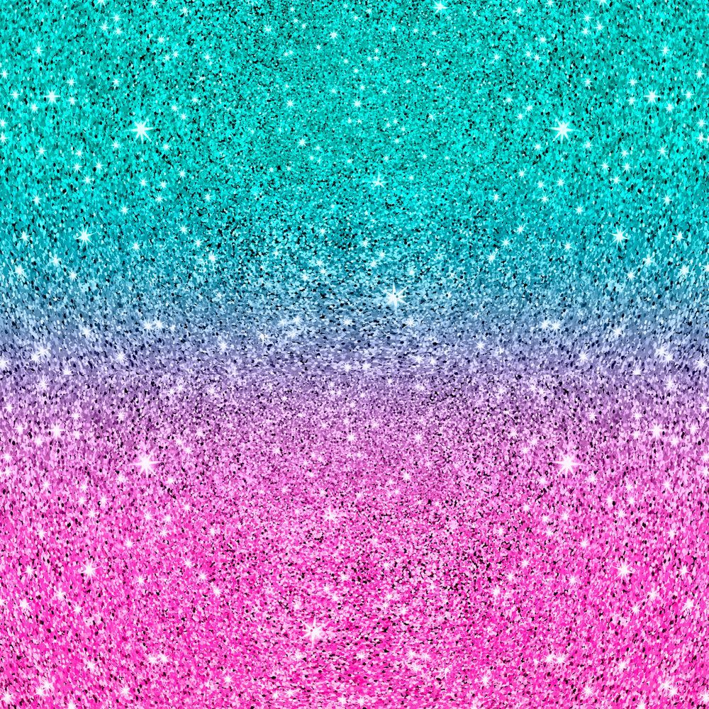 Pink And Turquoise Glitter Ombre Art Print By ArtOnWear Small. Pink Glitter Background, Purple Glitter Background, Turquoise Glitter