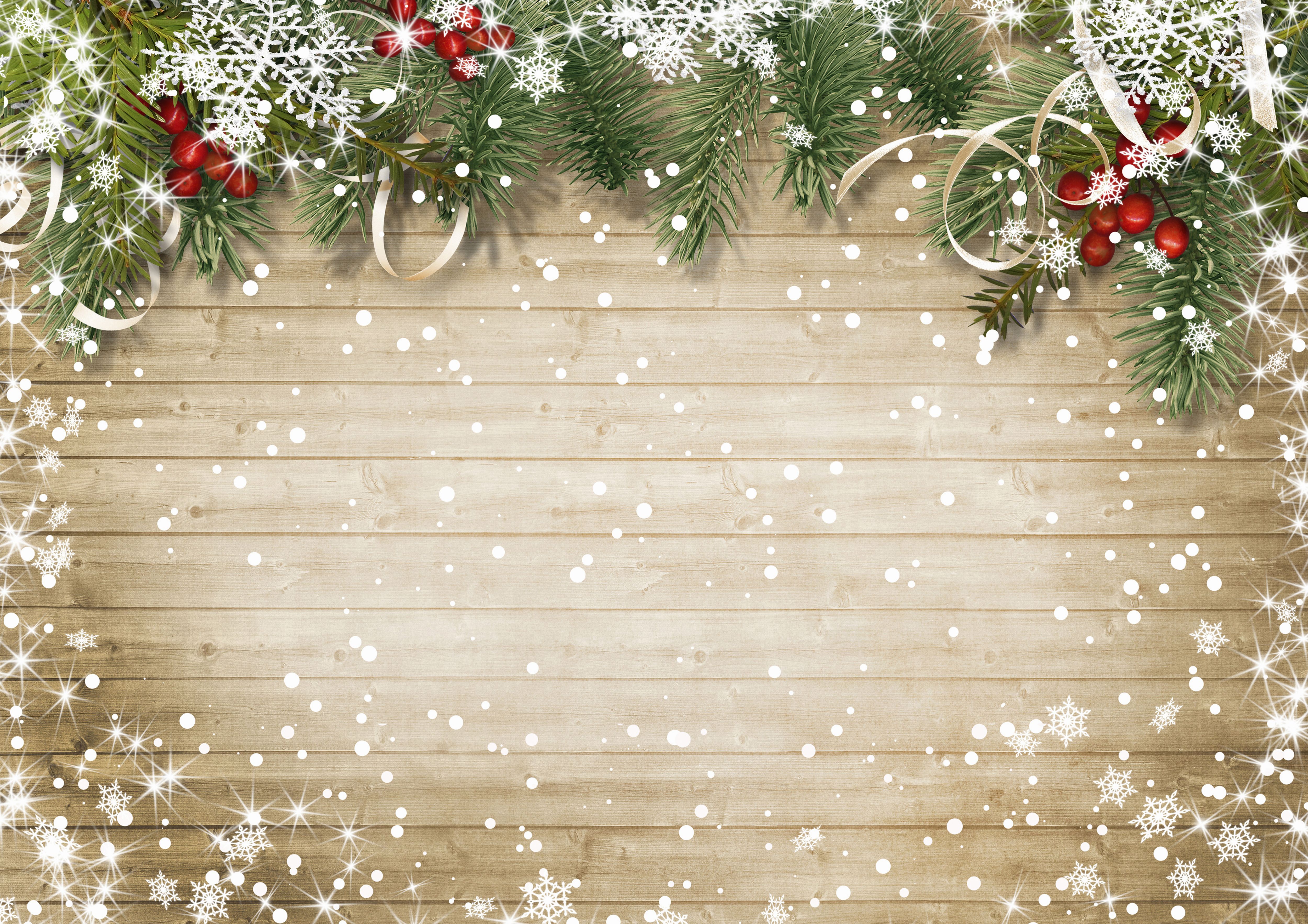 Christmas Deco Wooden Background Quality Image And Transparent PNG Free Clipart