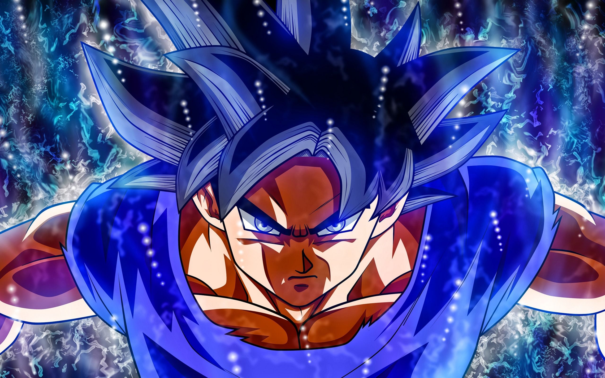 Download wallpaper Dragon Ball, Son Goku, main protagonist, Japanese manga, art for desktop with resolution 2560x1600. High Quality HD picture wallpaper