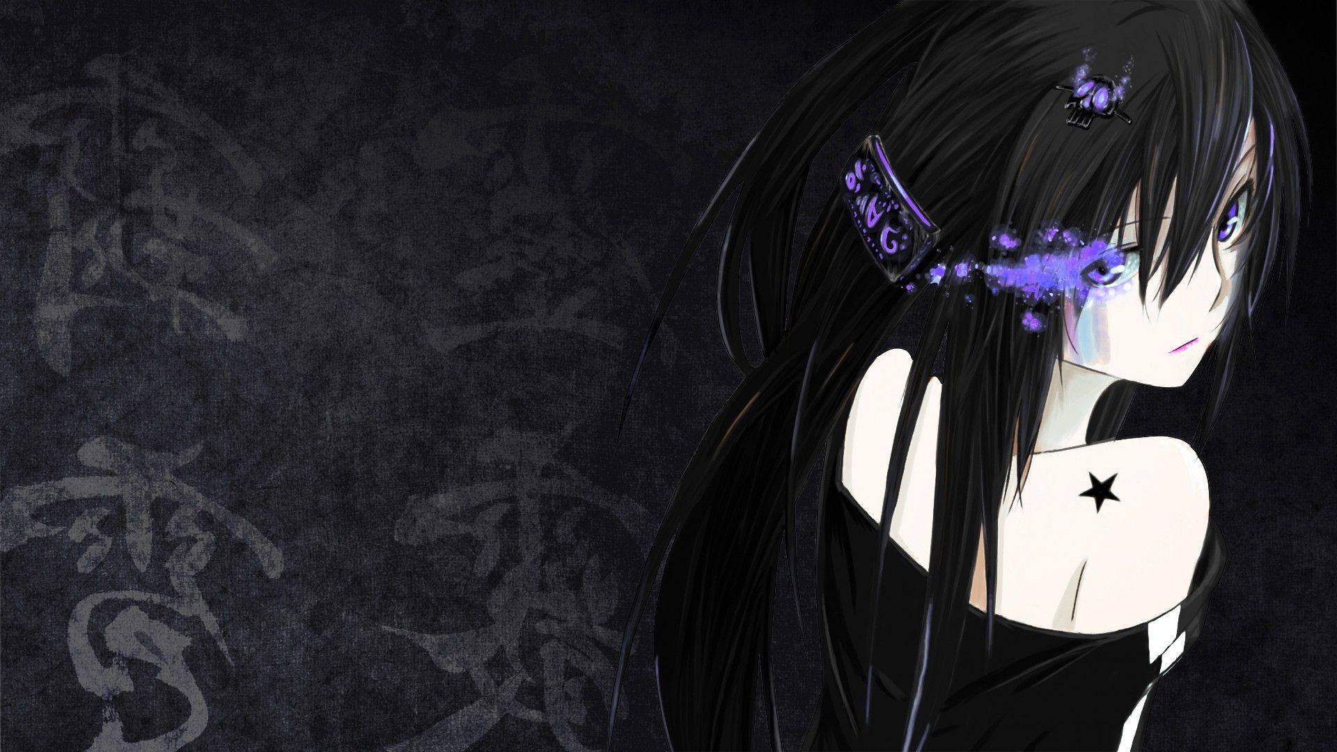 Dark Anime Girl Wallpaper HD