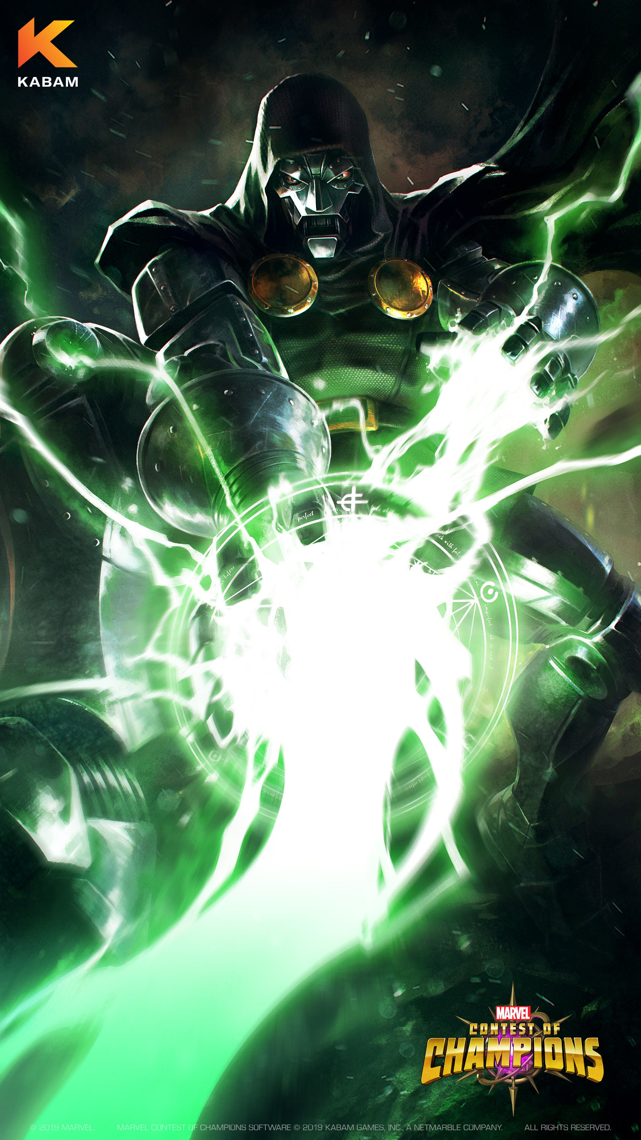 Charles Chen Ge Doom and Teaser Illustration for Marvel Contest of Champions
