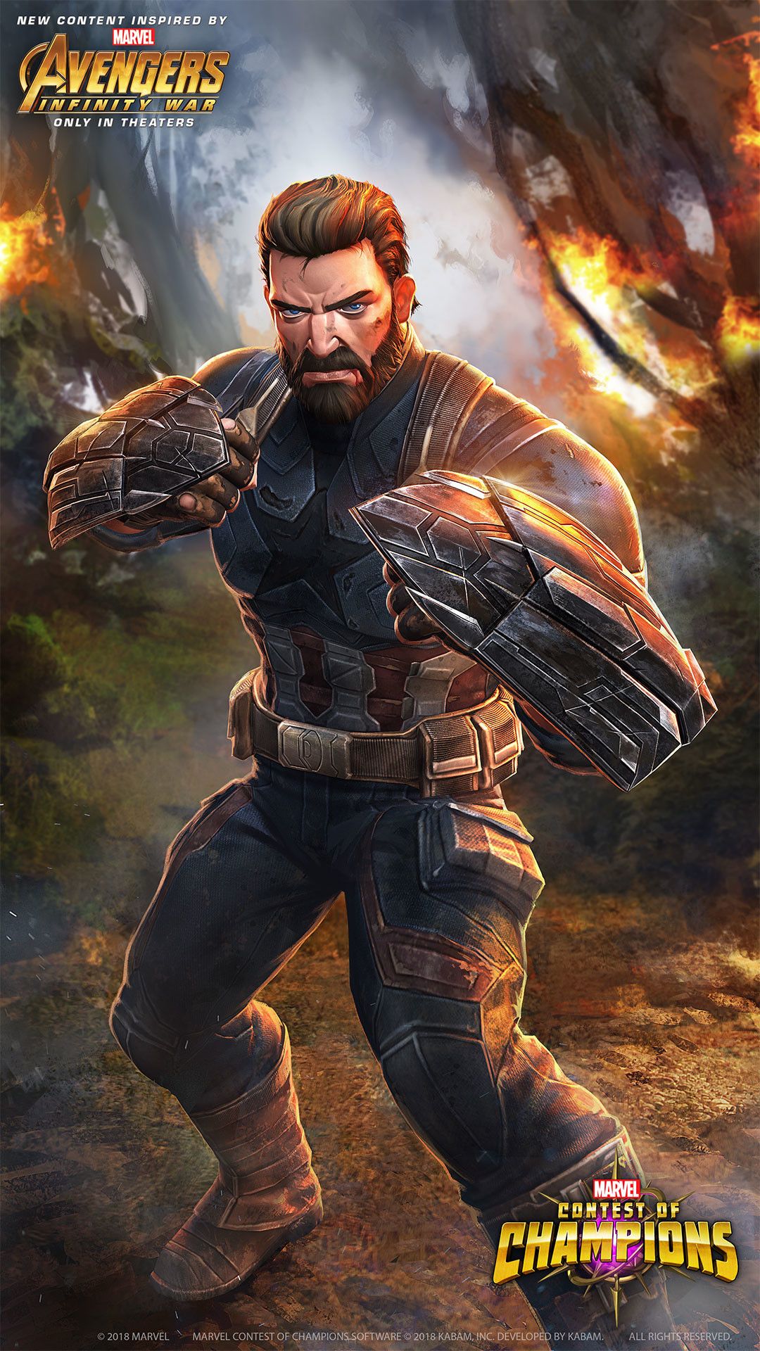 Captain America Infinity War Marvel Contest Of Champions HD Wallpaper
