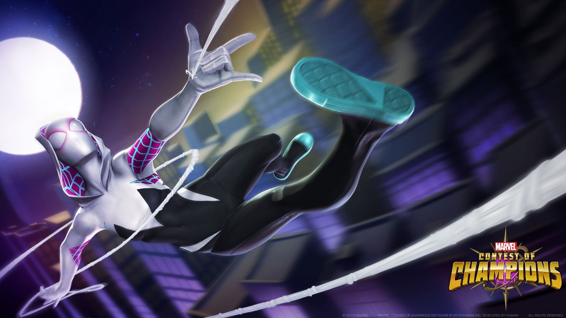 Marvel Contest Of Champions Spider Gwen Spotlight. Contest Of Champions, Spider Gwen, Black Panther HD Wallpaper