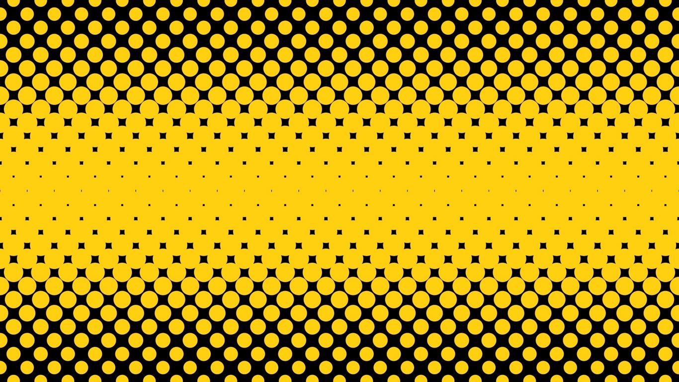 Free download Download wallpaper 1366x768 points circles semitone yellow [1366x768] for your Desktop, Mobile & Tablet. Explore Yellow And Black Wallpaper. Black And Yellow Wallpaper, Yellow and Black Wallpaper