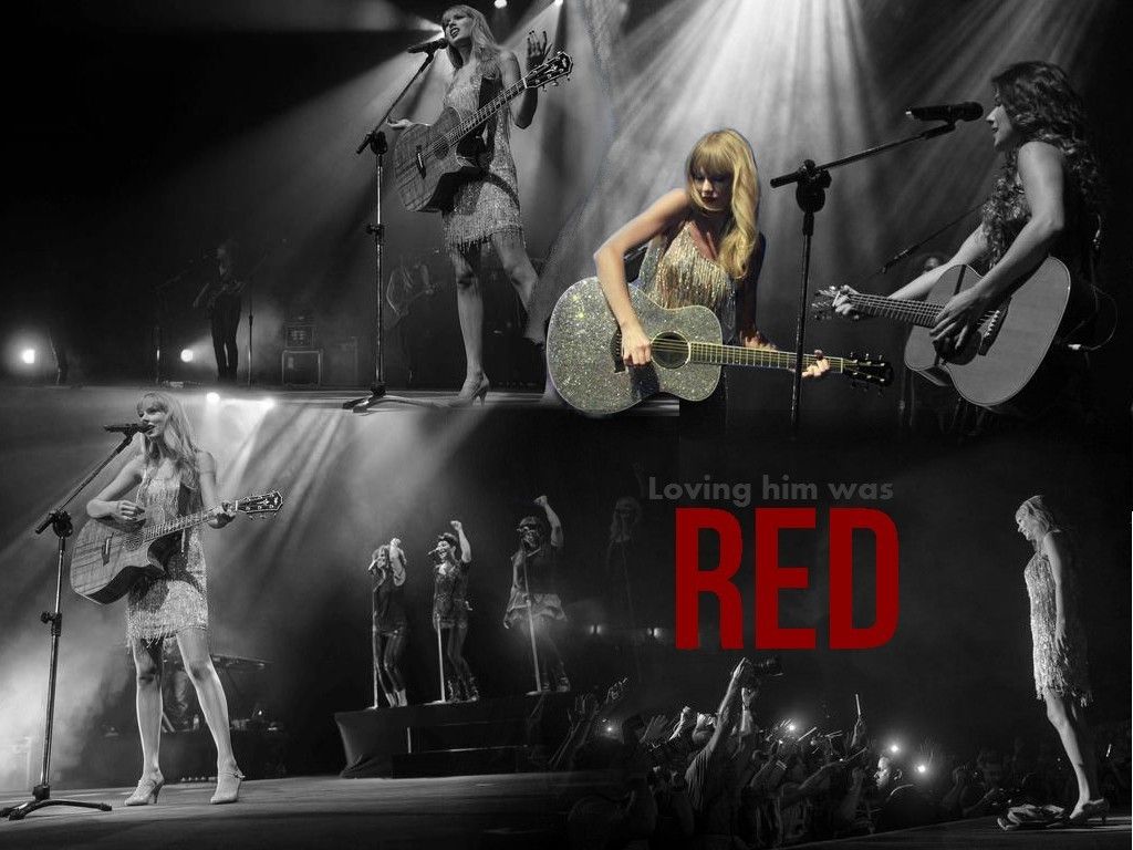 Taylor Swift Red Dress Wallpaper
