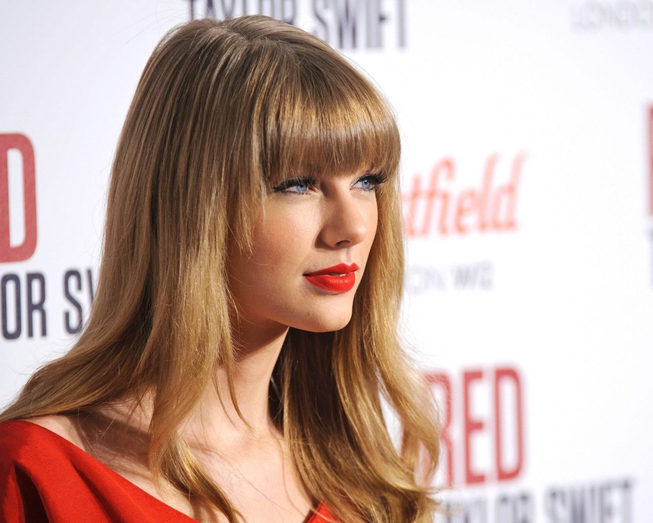 Download Gorgeous, singer, red lips, Taylor Swift wallpaper, 1280x Standard 5: Fullscreen