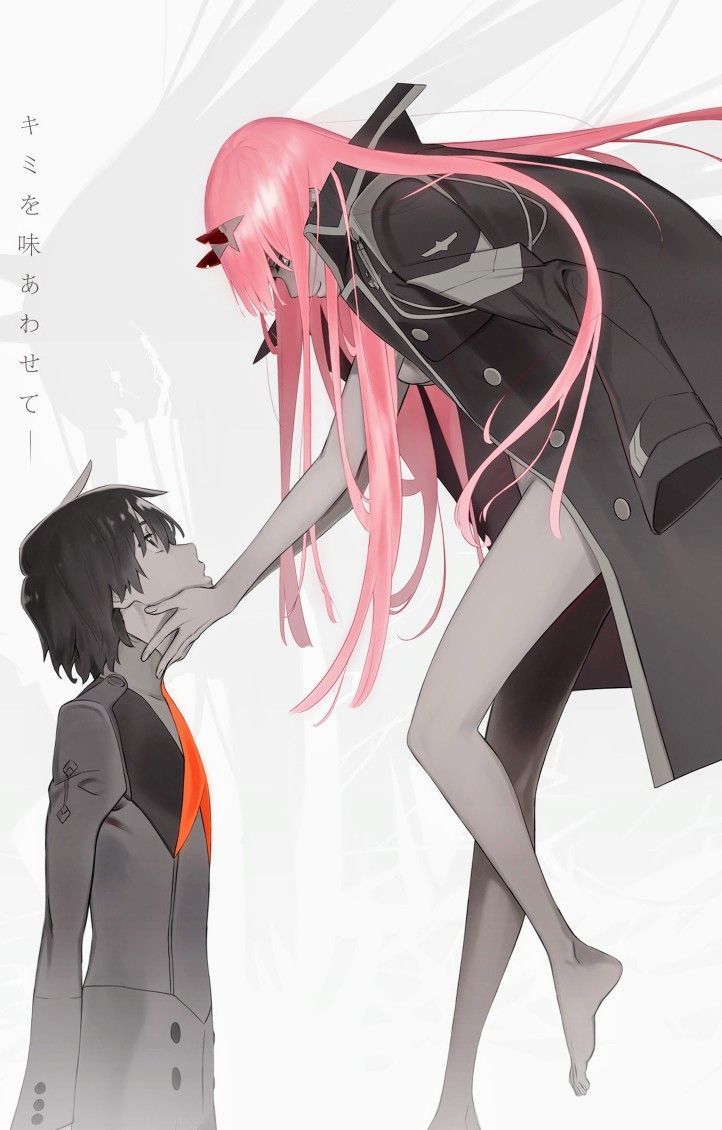 Zero Two x Hiro in the FranXX. This anime is so adorable!. Darling in the franxx, Anime, Darling
