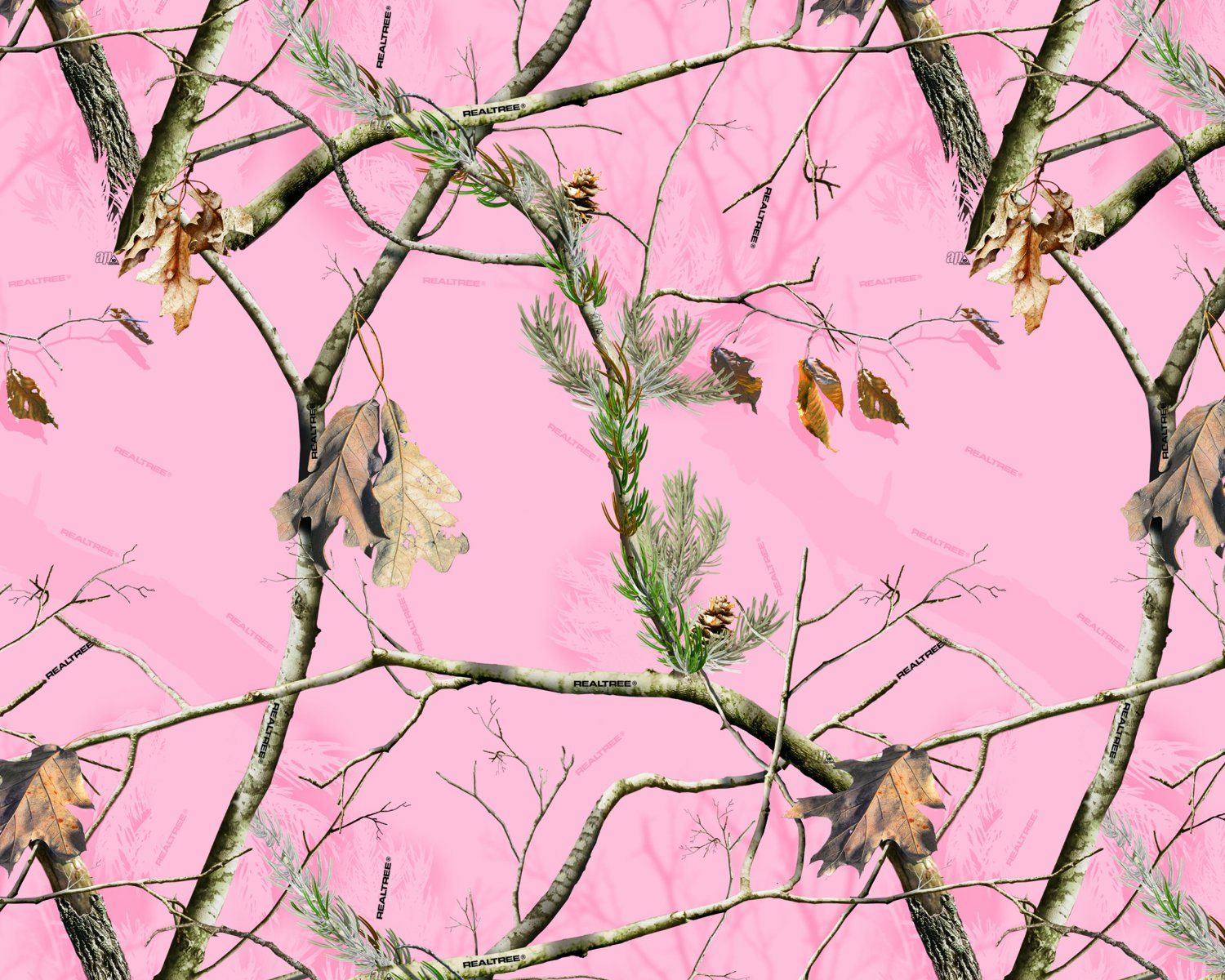 Pink Hunting Camouflage Wallpaper