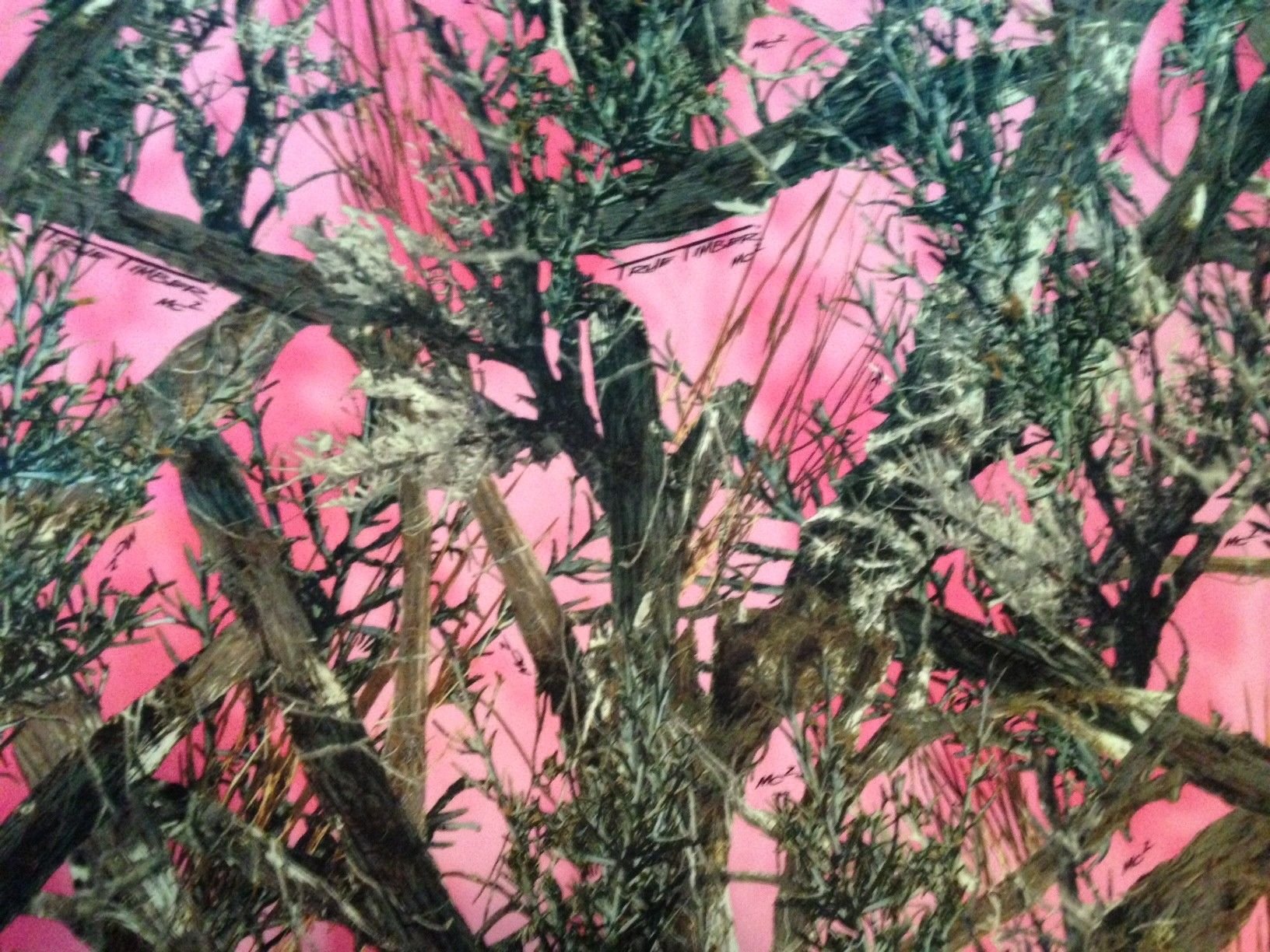 Pink Camo Mossy Oak Camouflage Fabric By The Yard