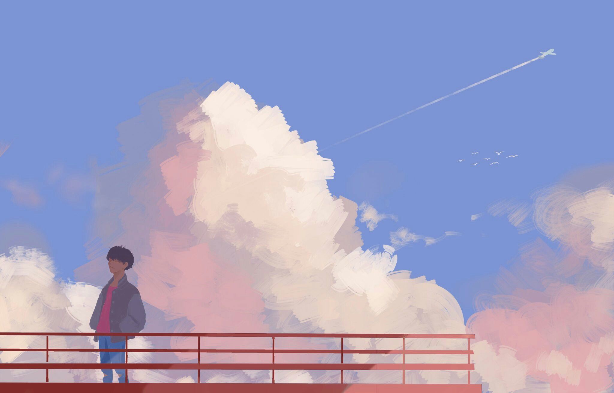 Jhope l FanArt ♡. Desktop wallpaper art, Anime scenery wallpaper, Bts wallpaper desktop