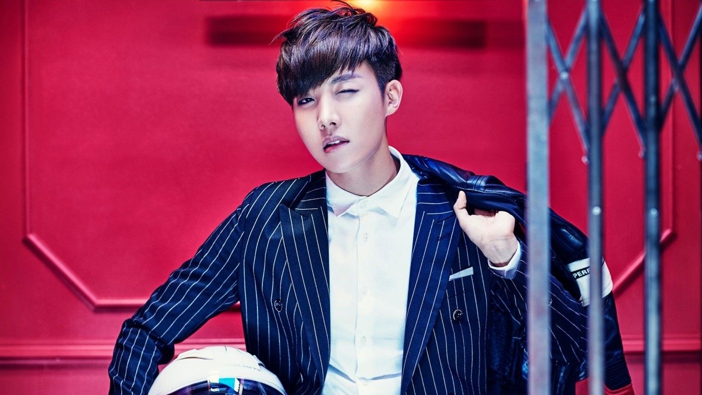 Download 1366x768 J Hope, Bts, South Korean Singer, Bangtan Boys Wallpaper For Laptop, Notebook