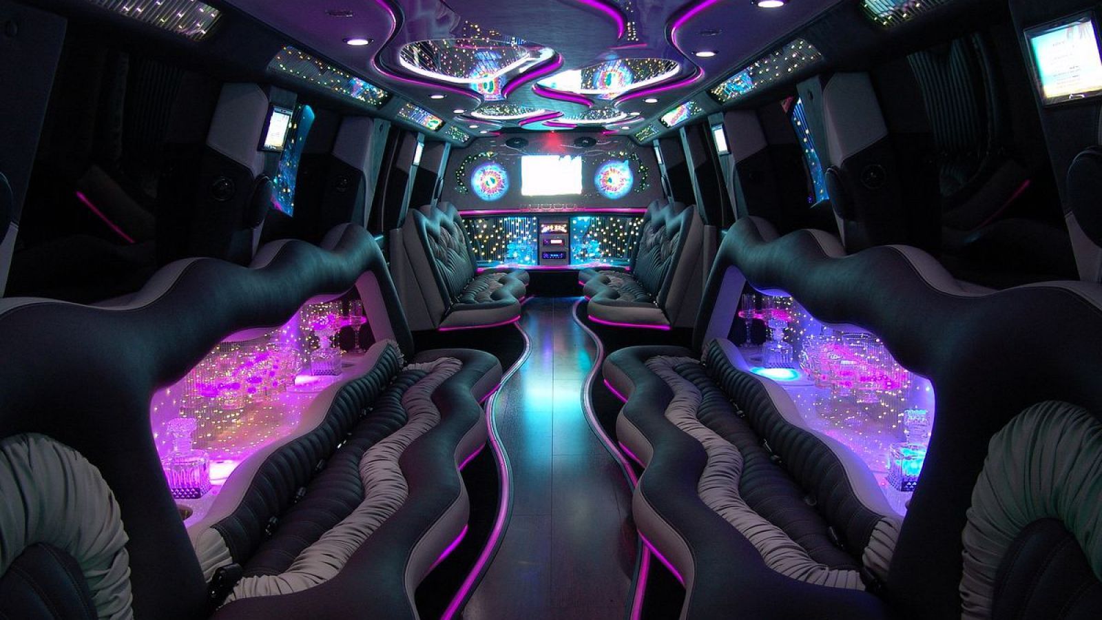 neon limo. Party bus, Party bus rental, Limousine