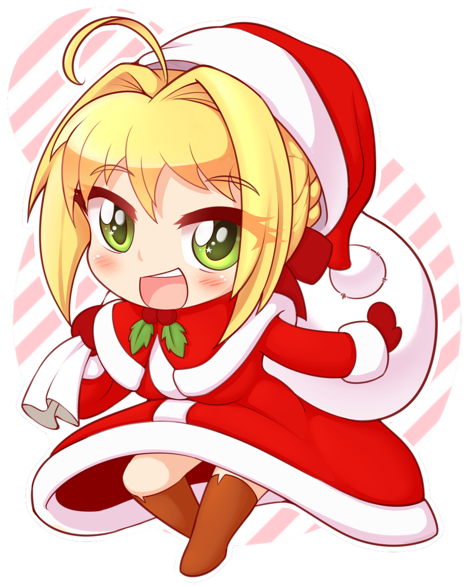 A very padoru Christmas to all, and to all a good umu. Padoru. Anime chibi, Anime christmas, Anime