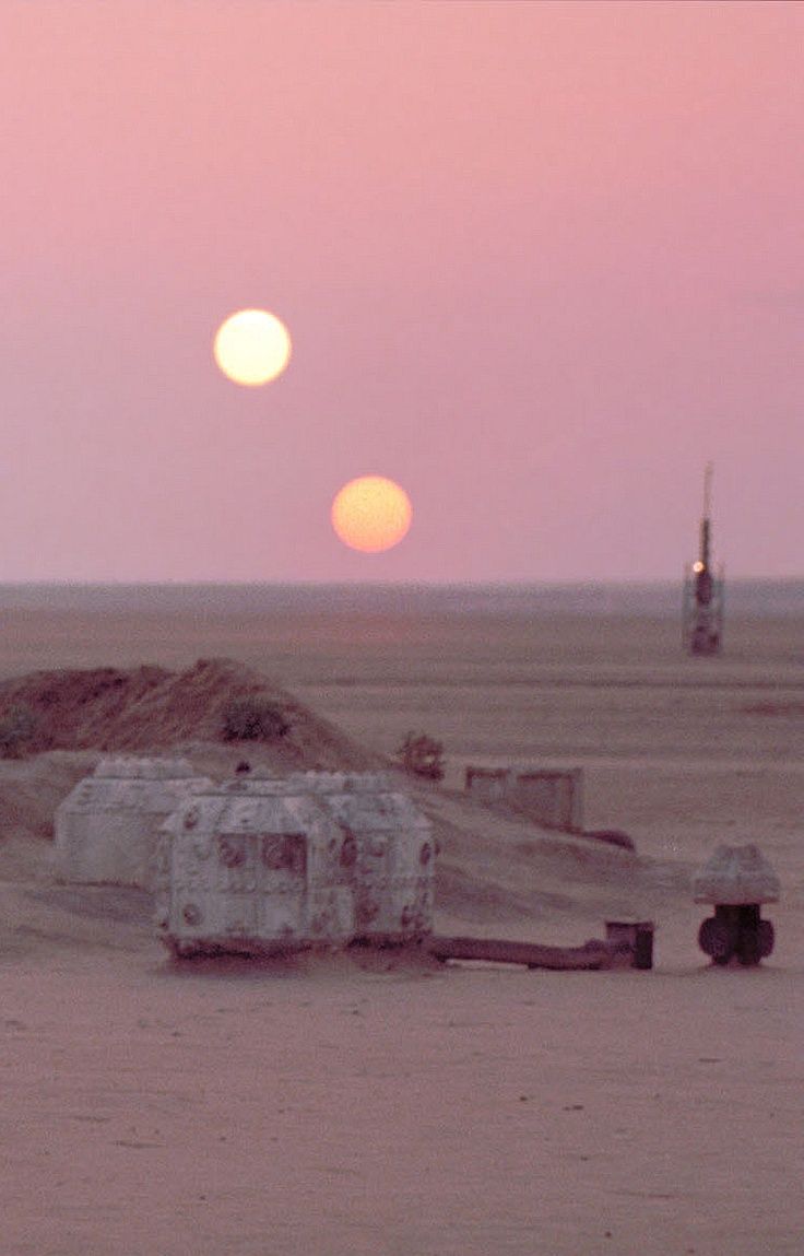 The 'Lars' homestead and moisture farm, on Tatooine. Star wars wallpaper, Star wars background, Star wars picture