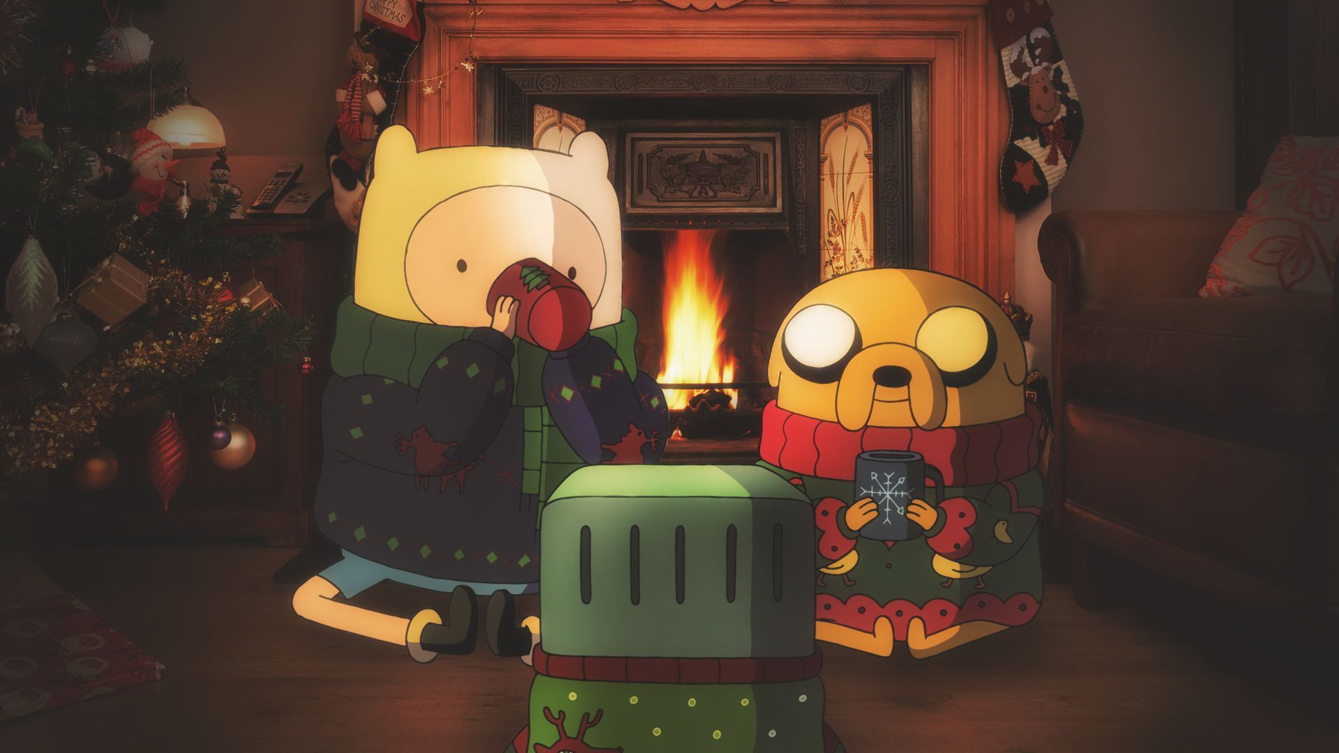 Adventure Time Christmas Wallpaper Free Adventure Time Christmas Background