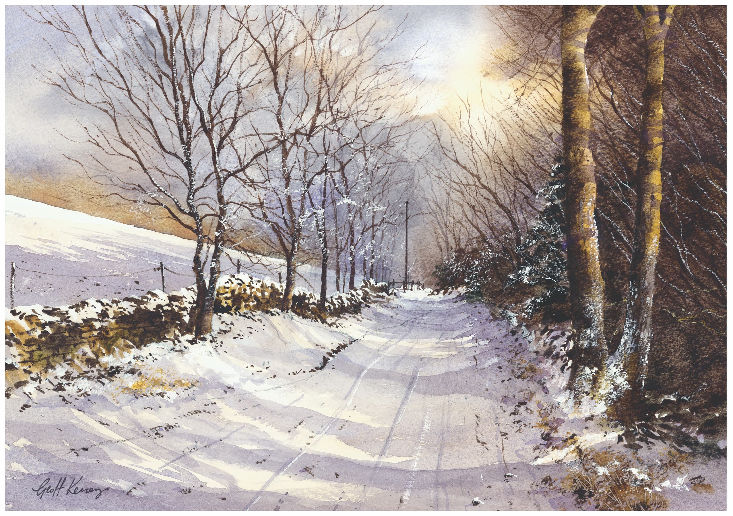 Color Palettes for Winter Landscape Paintings