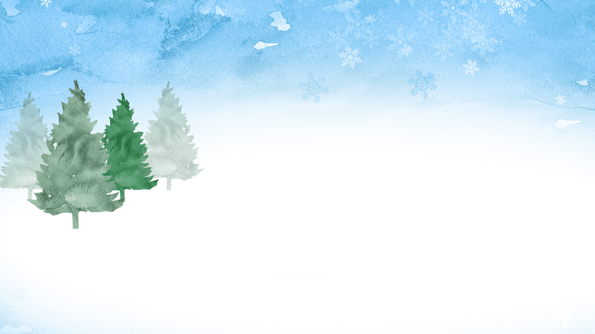 Christmas Winter Watercolor Landscape Graphics. Progressive Church Media