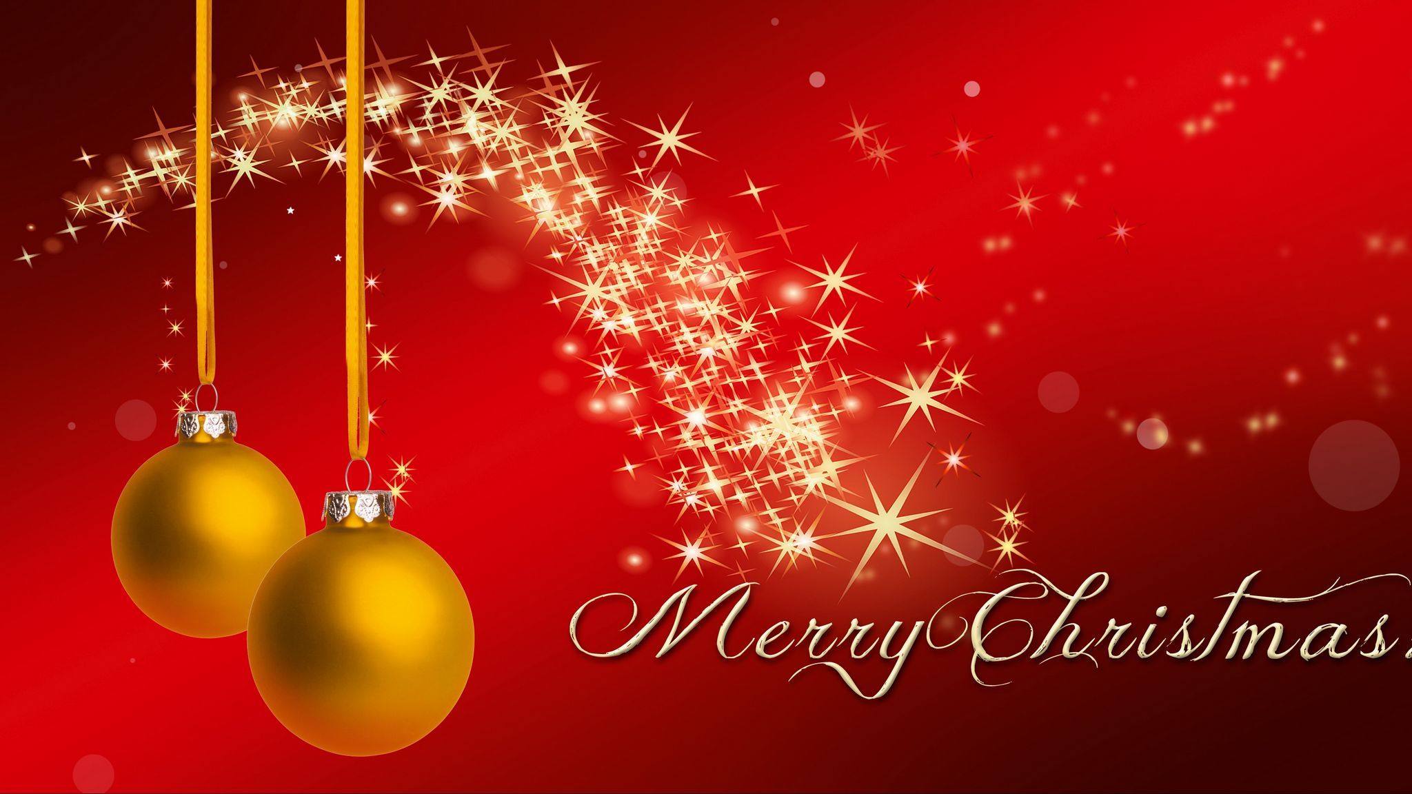 Download wallpaper 2048x1152 christmas, greeting, inscription ultrawide monitor HD background