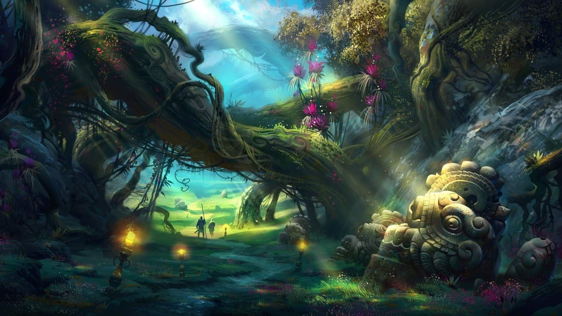 Adventures The Enchanted Forest Widescreen Wallpaper.jpeg (1920×1080). Mystical Forest, Magic Forest, Magical Forest