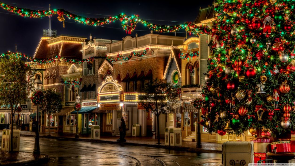 Disneyland Christmas Wallpaper HD Wallpaper & Background Download