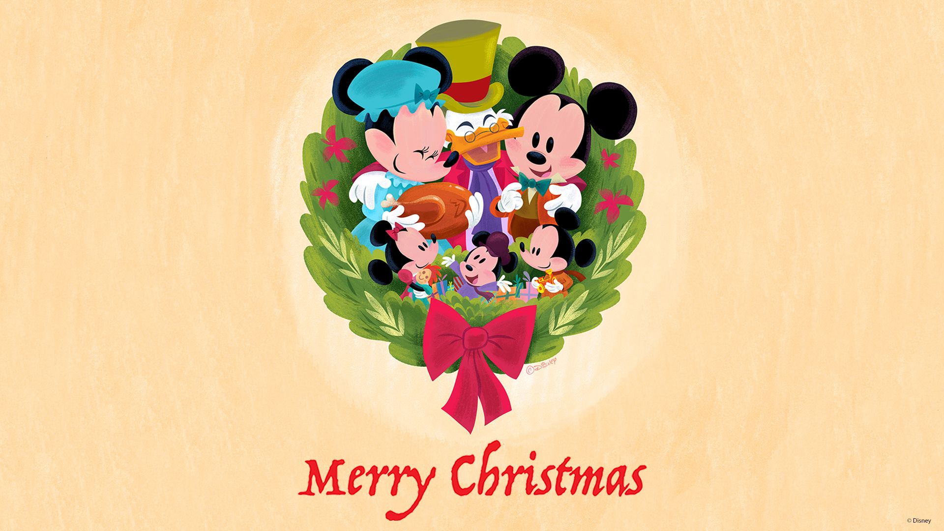 Download These Special Holiday Wallpaper Designed by Disney Artists Now