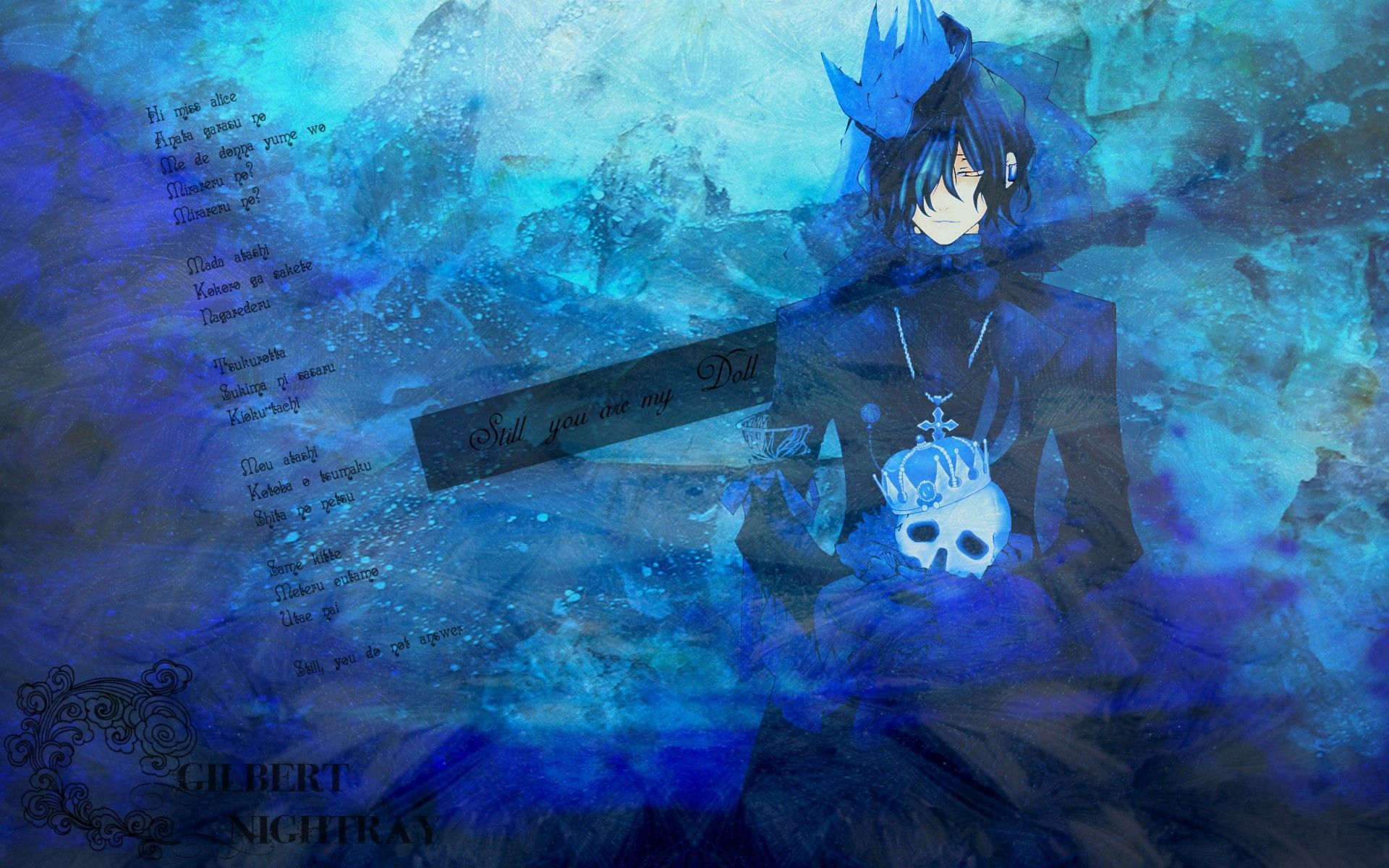 Blue-haired anime boy wallpaper - wide 6