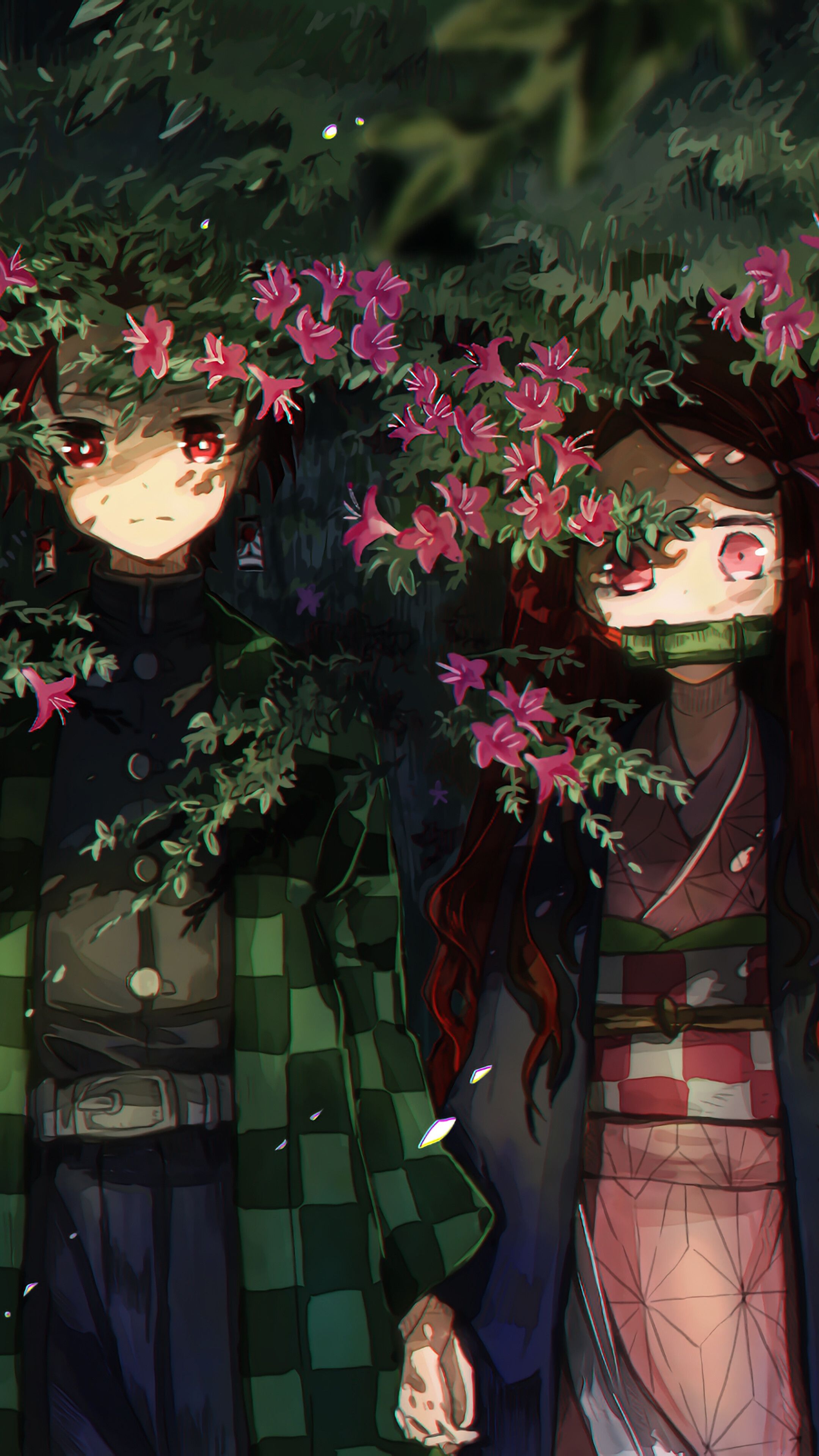 Kimetsu no Yaiba, Tanjiro, Nezuko, Inosuke, Zenitsu 4K phone HD Wallpaper, Image, Background, Photo and Picture. Mocah HD Wallpaper